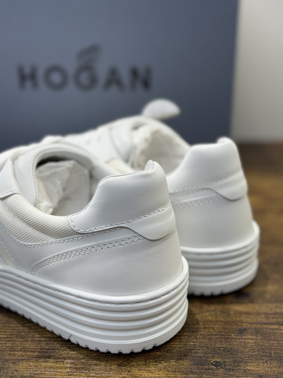Hogan H630 Sneaker Pelle Bianca Memory Foam Scarpa Hogan Uomo 44