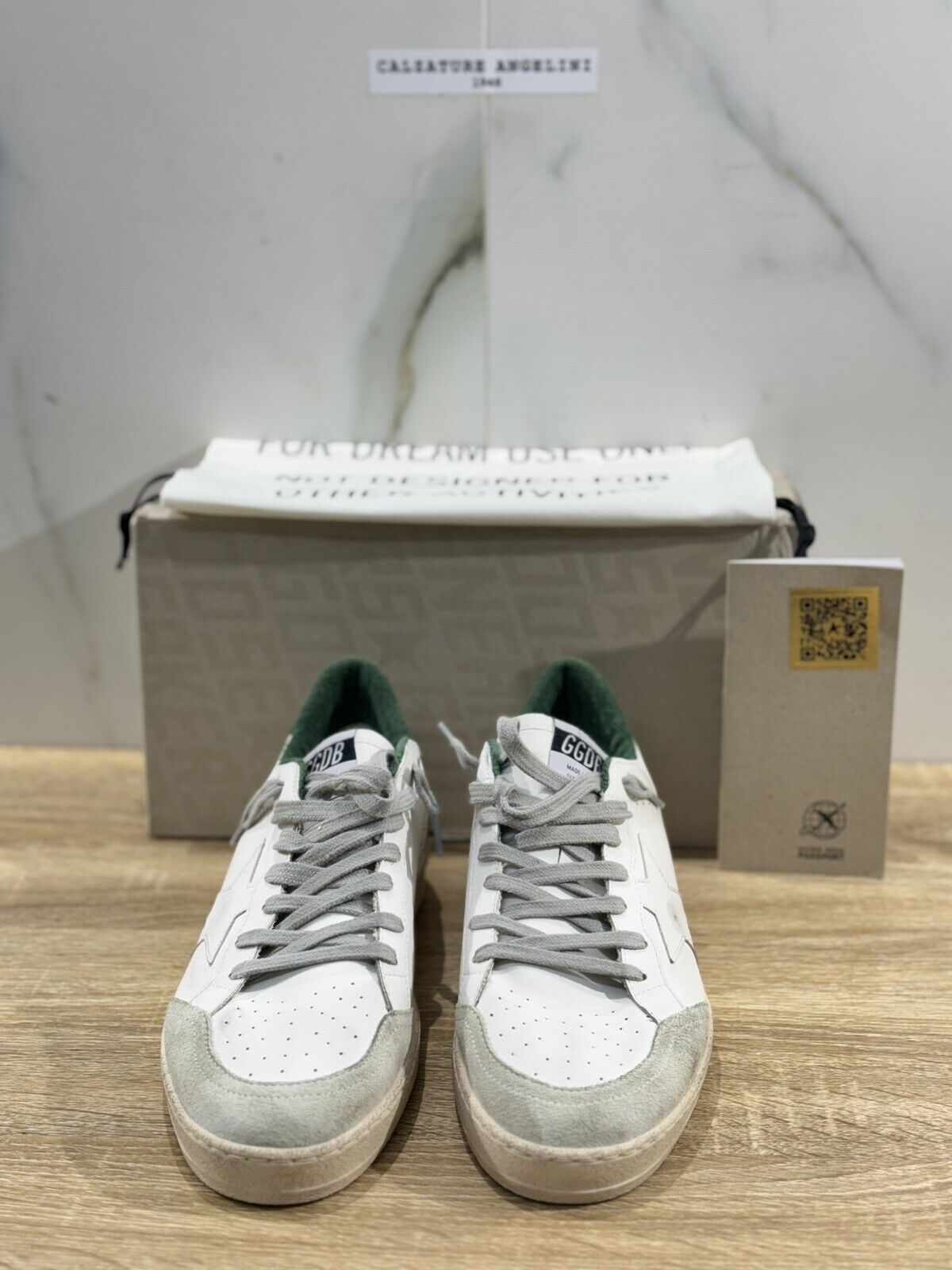 Golden Goose Ball Star Sneaker Uomo Bianca Verde Luxury Casual Golden Goose 43