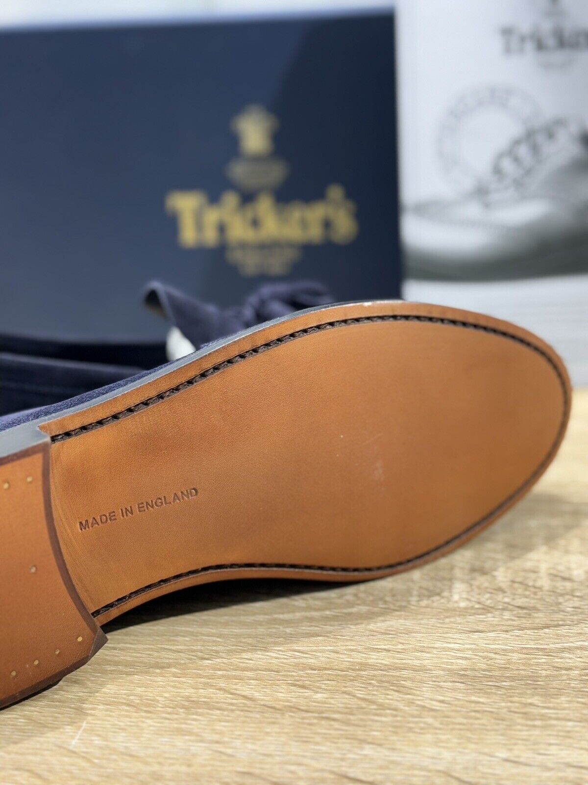 Tricker’s Tassel Loafers Tony Suede Castorino Blu Luxury Men Tricker’s 44