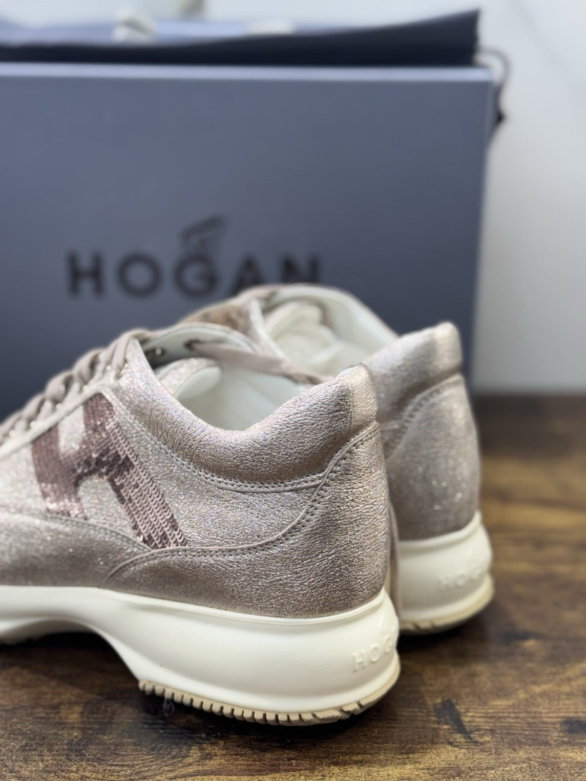 Hogan Interactive Pelle Rosa H Paiettes    Casual Hogan Donna 39