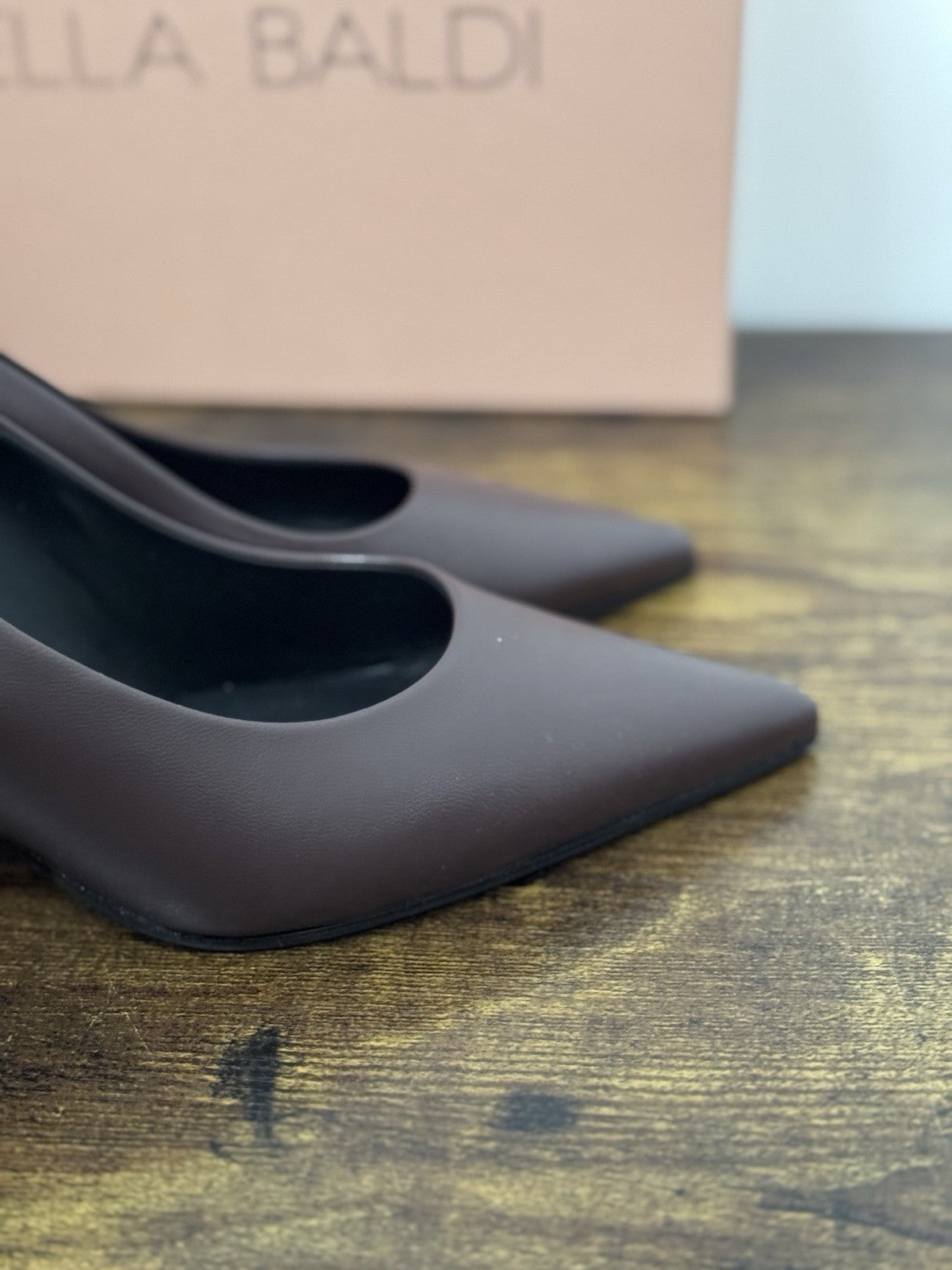 Lella Baldi Décolleté Pelle Tan  Con Tacco Casual Donna 39