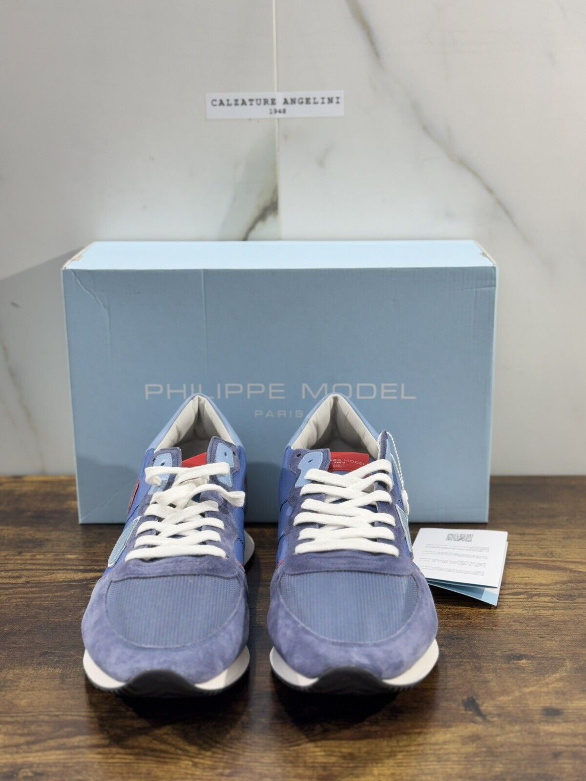 Philippe Model Tropez  Mondial Pop low man mondial sneaker Blu  45