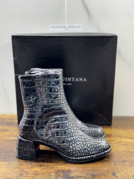 Pons Quintana Stivaletto Donna Pelle Nero          Con Tacco Luxury Boot 40