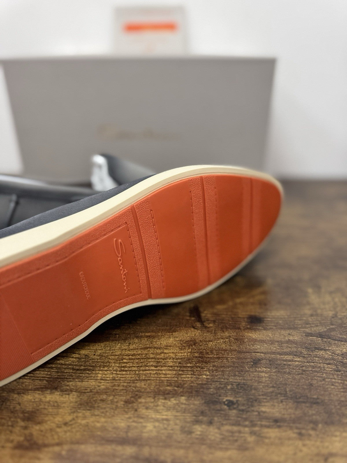 Santoni Mocassino Summer Walk Suede Grey  Casual Santoni Uomo 42.5
