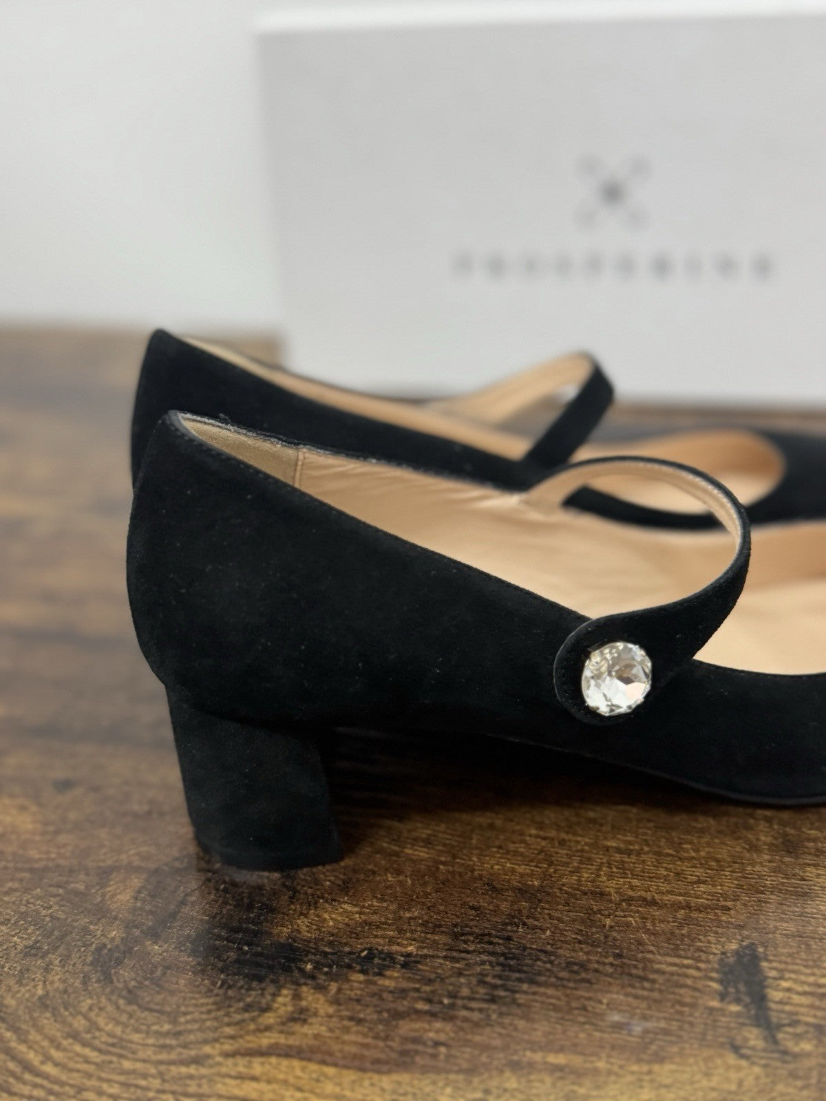 Prosperine Décolleté Suede Nero Con Tacco Scarpa Donna 37
