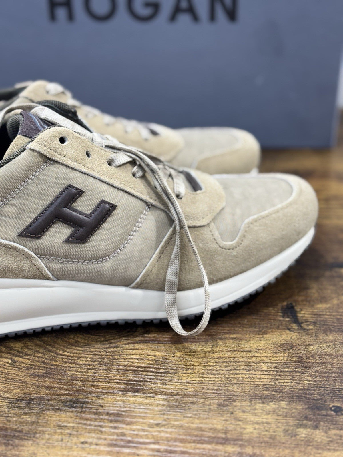 Hogan Interactive 3 D  Pelle  Suede Beige   Uomo 42