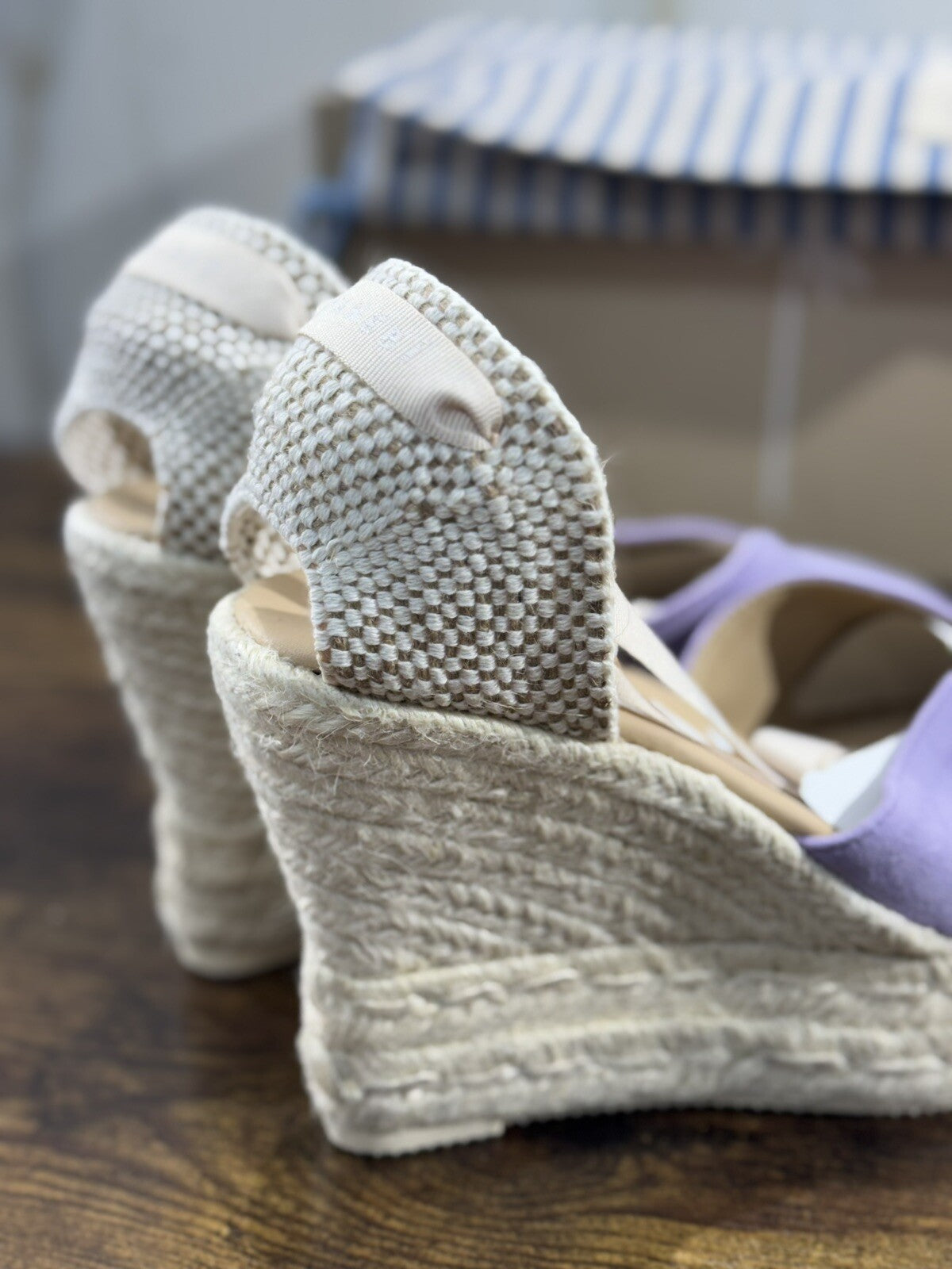 Manebi’ Sandalo Donna Zeppa Lilla Suede Casual Manebi’ Summer Icon 39