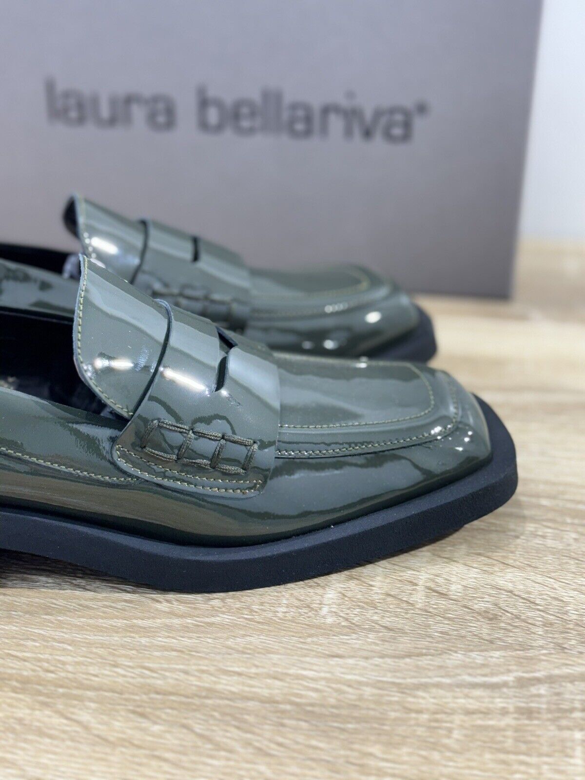 Laura Bellariva Mocassino Donna In Pelle Verdone Loafer Donna Laura Bellariva 40