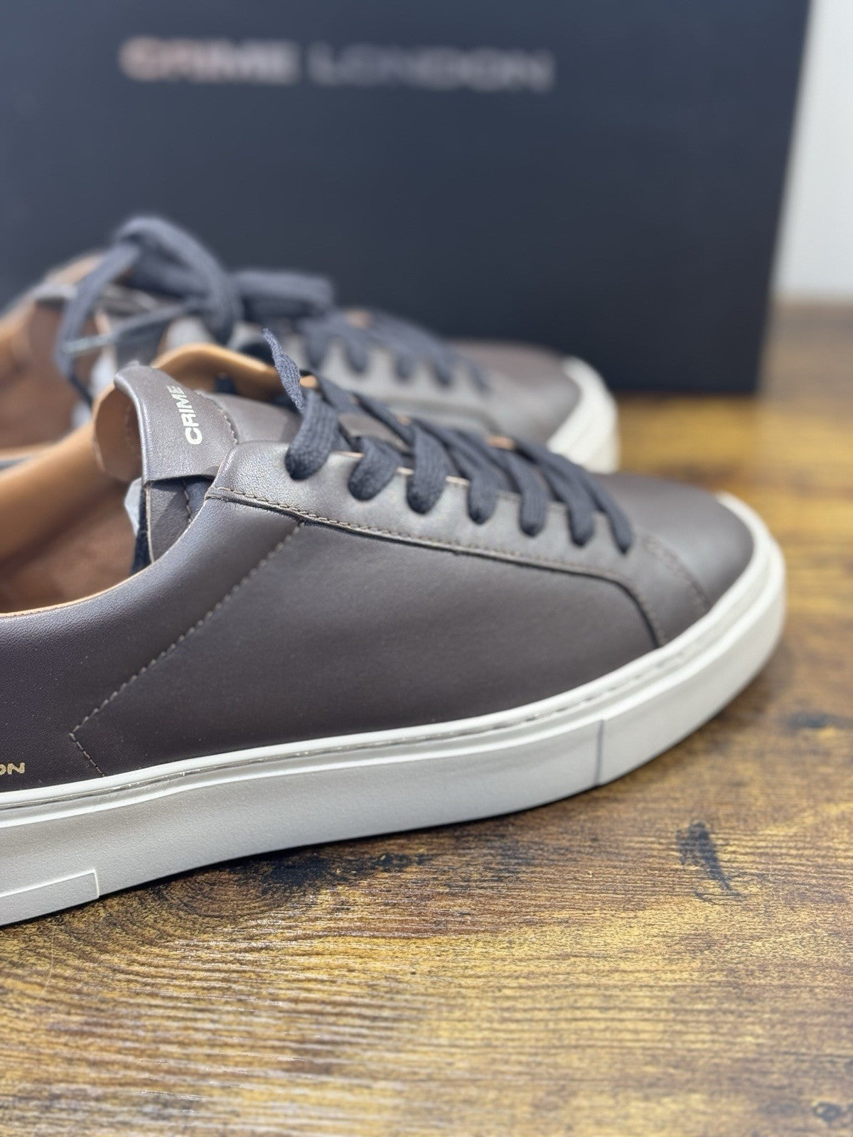 Crime London Sneaker Uomo Extra light Pelle  T Moro Casual Men Shoes 39
