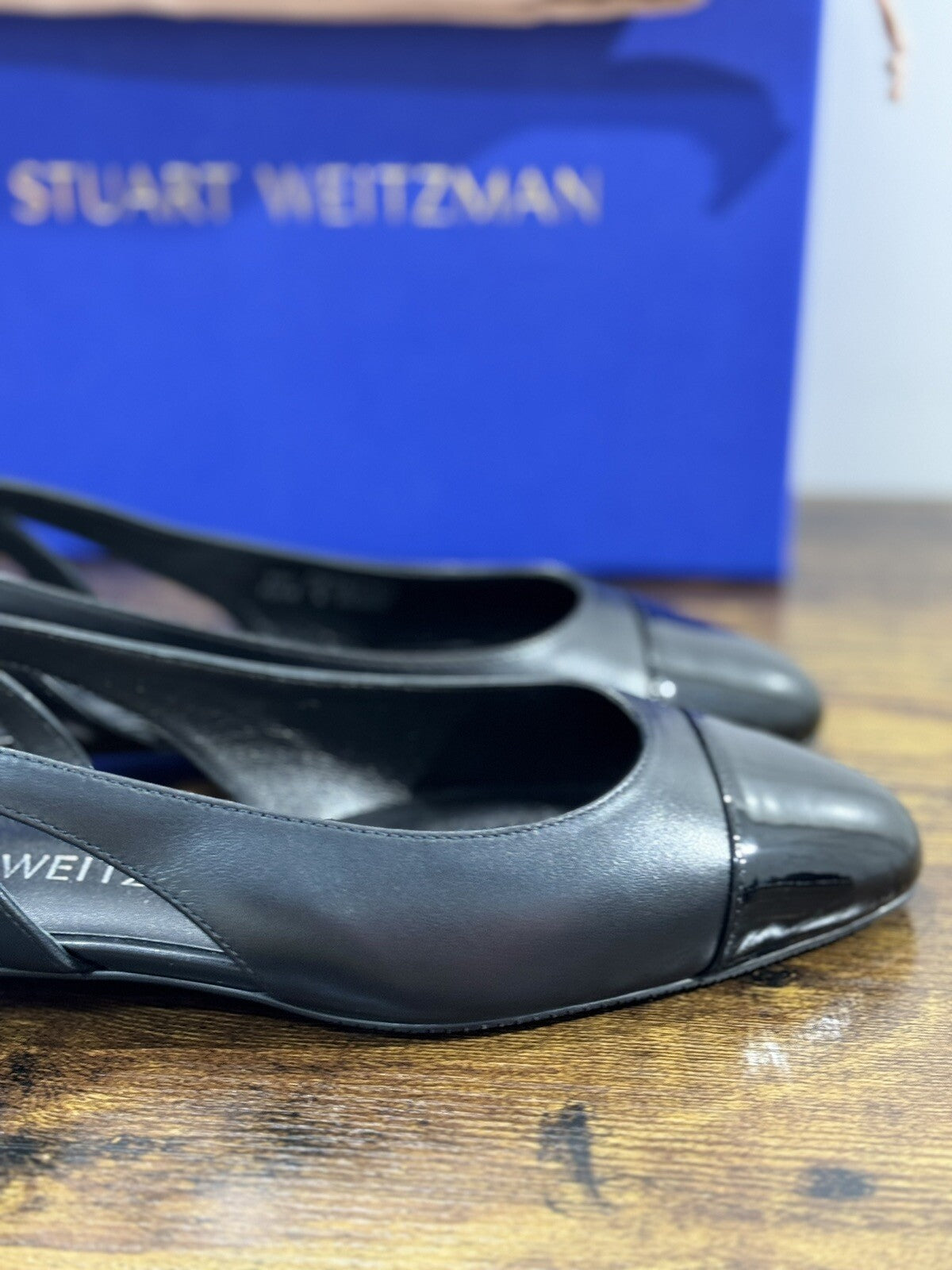 stuart weitzman Crystal Sling Back  Nera Pelle  Luxury Woman Shoes  37