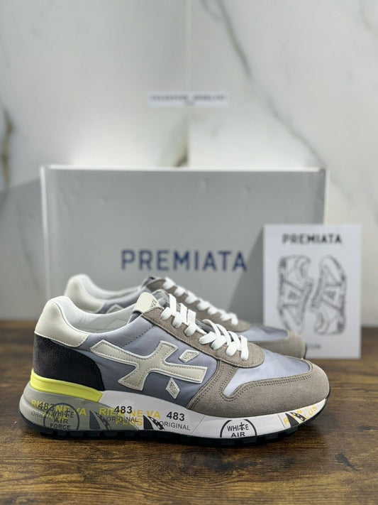 Premiata Mick      Sneaker Uomo Pelle Grey     Casual Sneaker Premiata Uomo 42