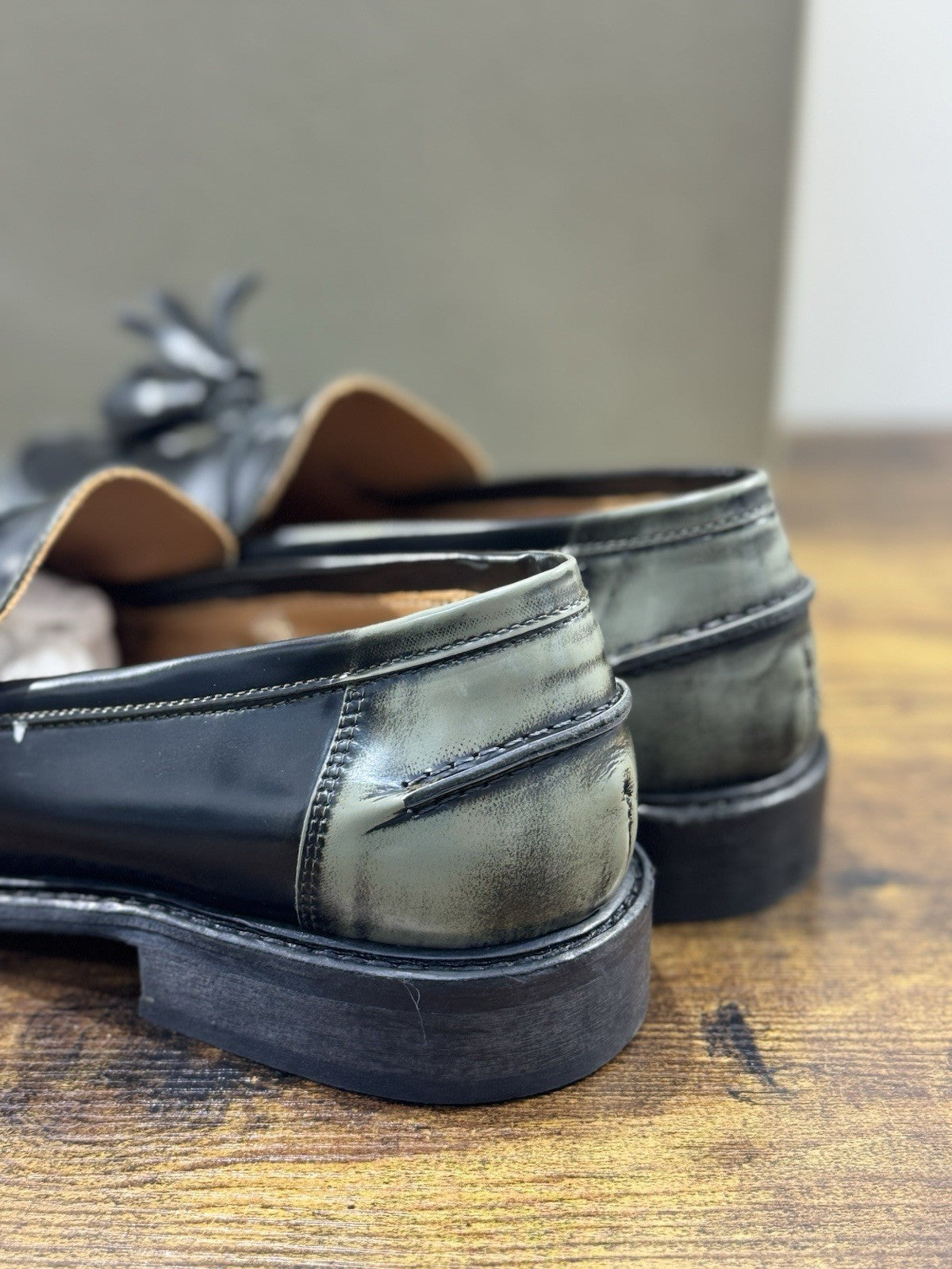 Duccio Del Duca Mocassino   Pelle Verde   Made In Italy Donna 41