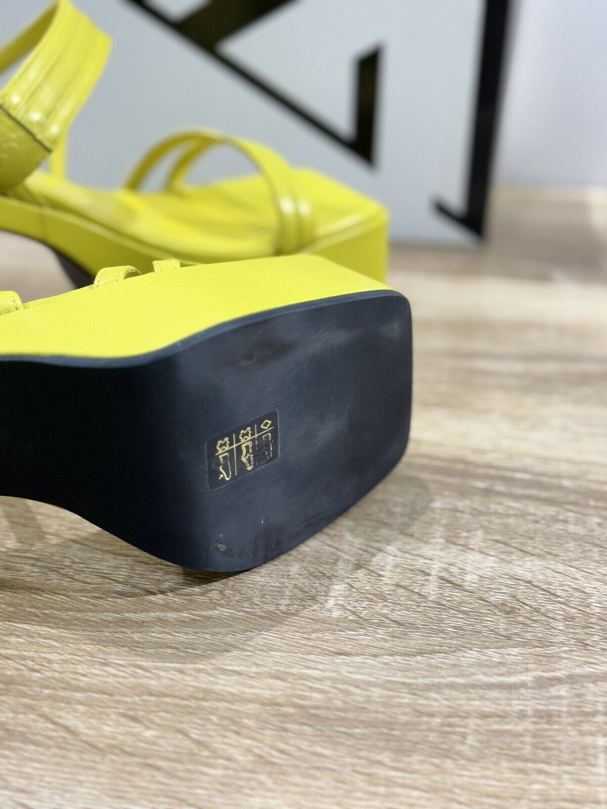 Giampaolo Viozzi Sandalo Donna Pelle Giallo  Luxury Woman Sandal Platform 37