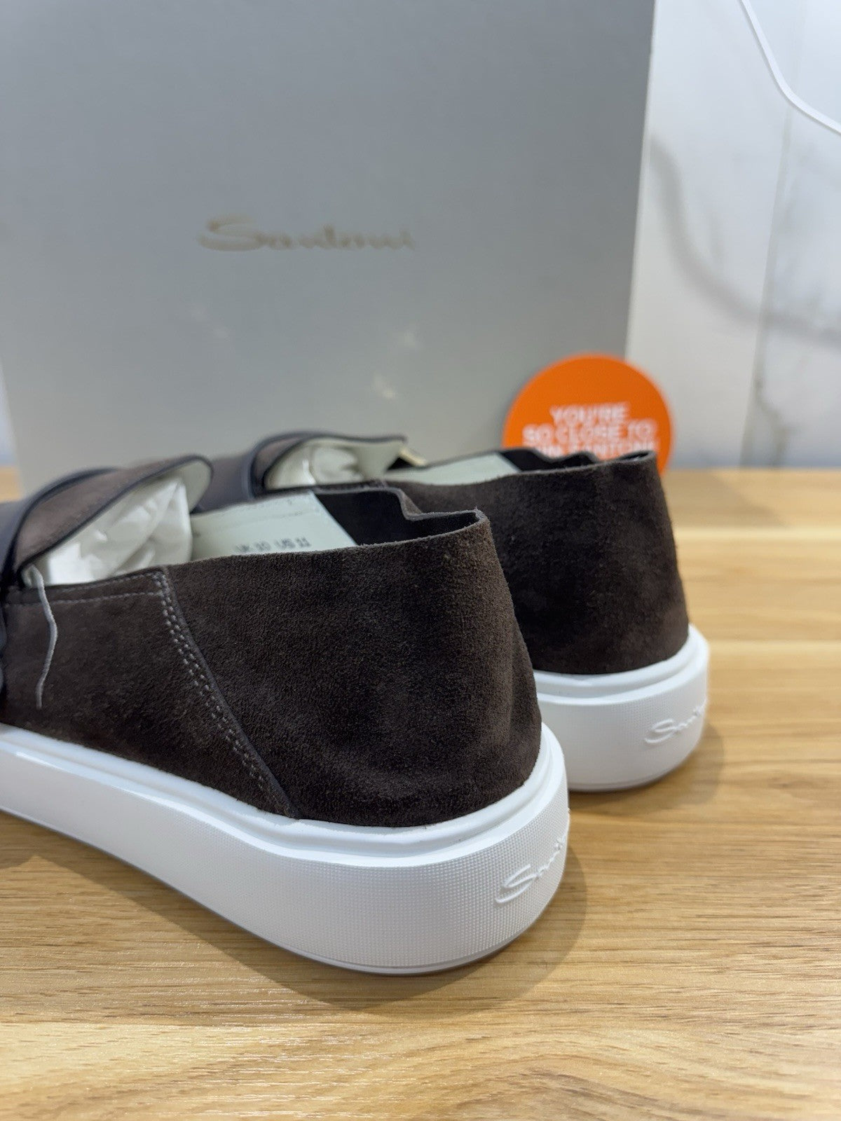 Santoni Mocassino Doppia Fibbia Suede  Marrone Icon Casual Santoni Uomo 44