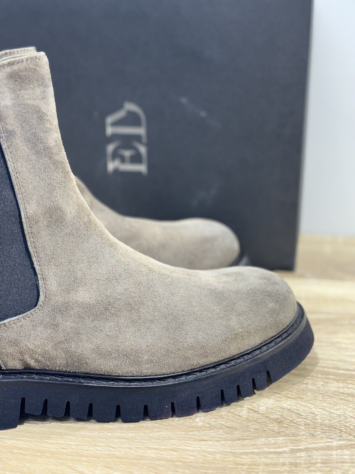 Ernesto Dolani Chelsea Boot Uomo Yukon Track Suede 45