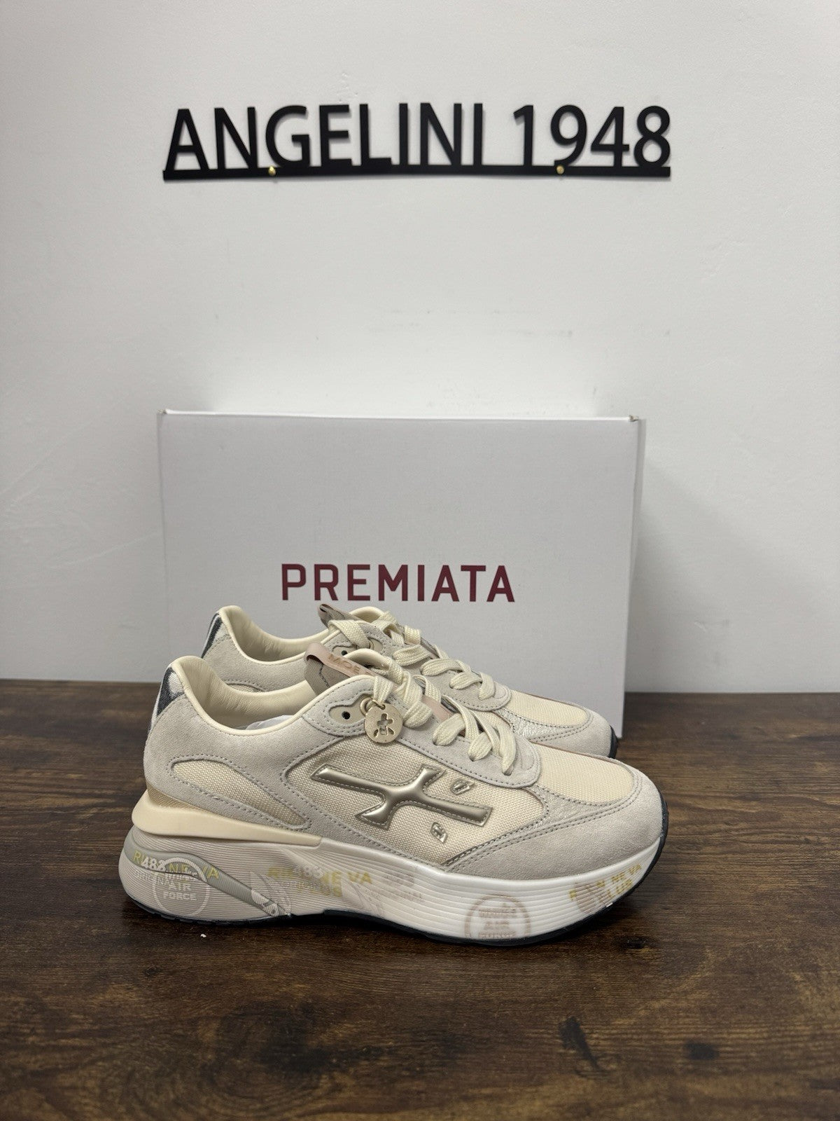 Premiata Moerun Sneaker Suede Beige Casual Donna 40