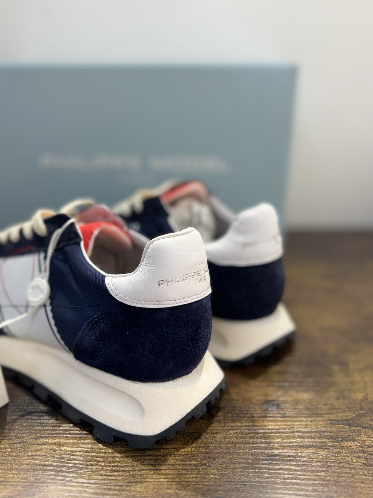 Philippe Model Tour Low Sneaker Pelle Blu     Casual Uomo 40