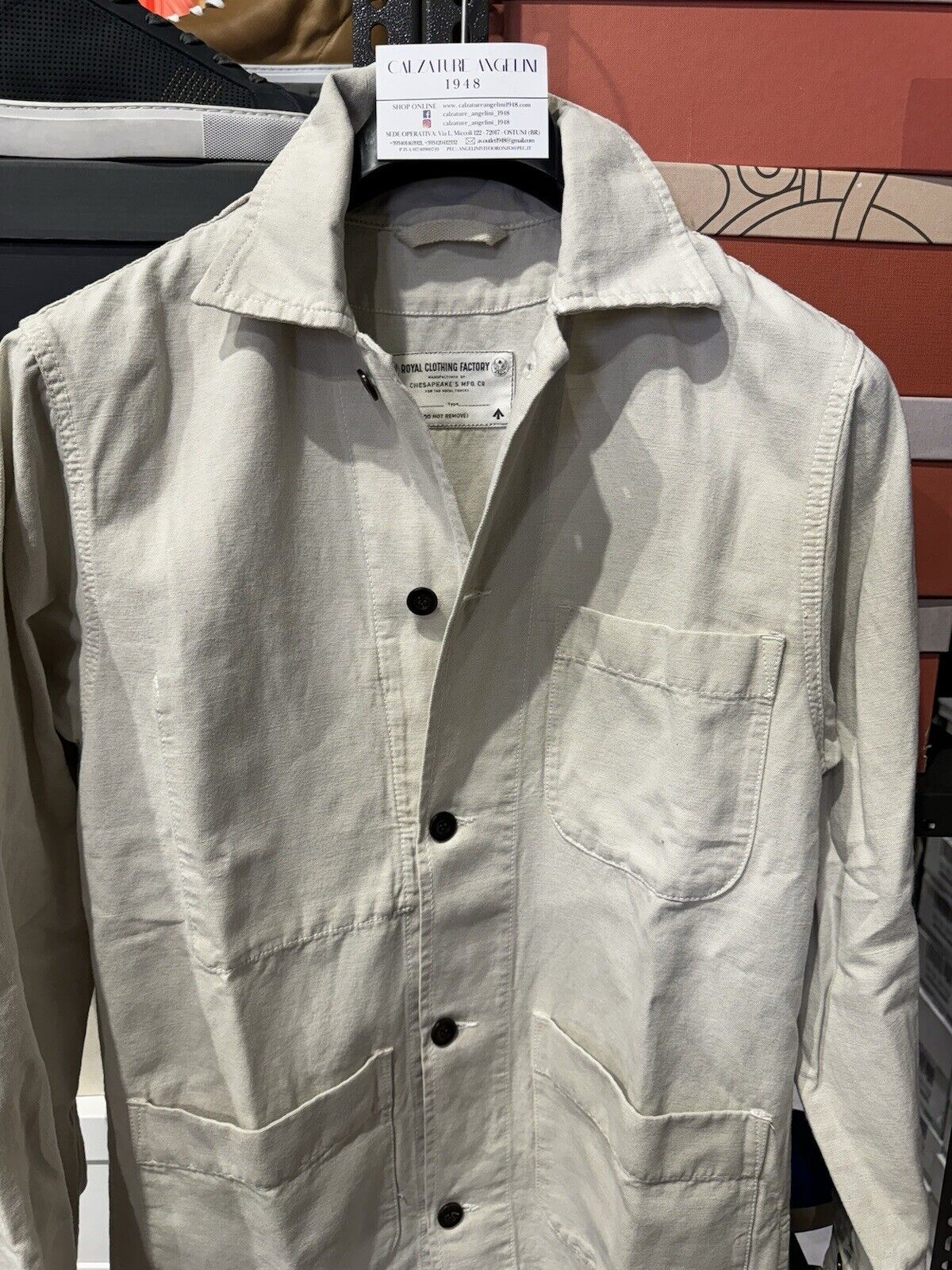 Chesapeake’s St . Malo Field Jacket Uomo Ivory Causal Taglia S