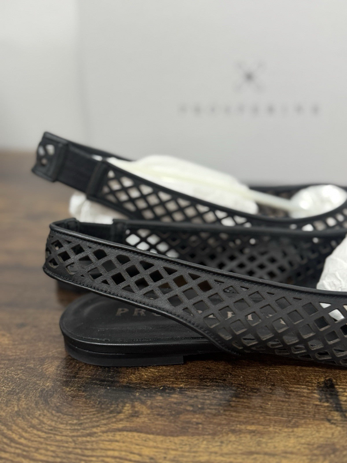 Prosperine Sling Back  Pelle Nappa Traforata   Nero  Casual Scarpa Donna 36