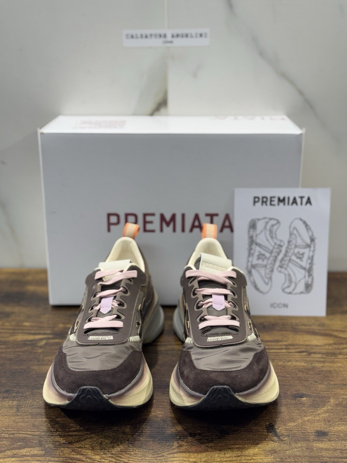 Premiata Sneaker Hill Marrone Casual Premiata Scarpa Donna 37