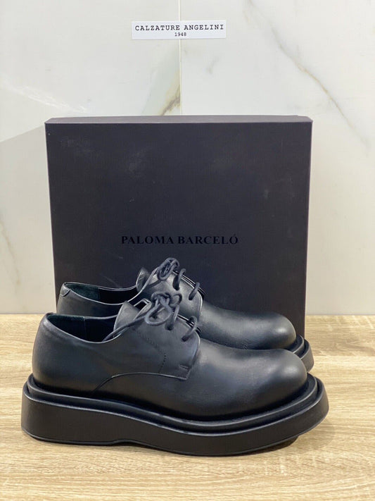 Paloma Barcelo’ Stringata donna Andrea pelle nera luxury loafer 39