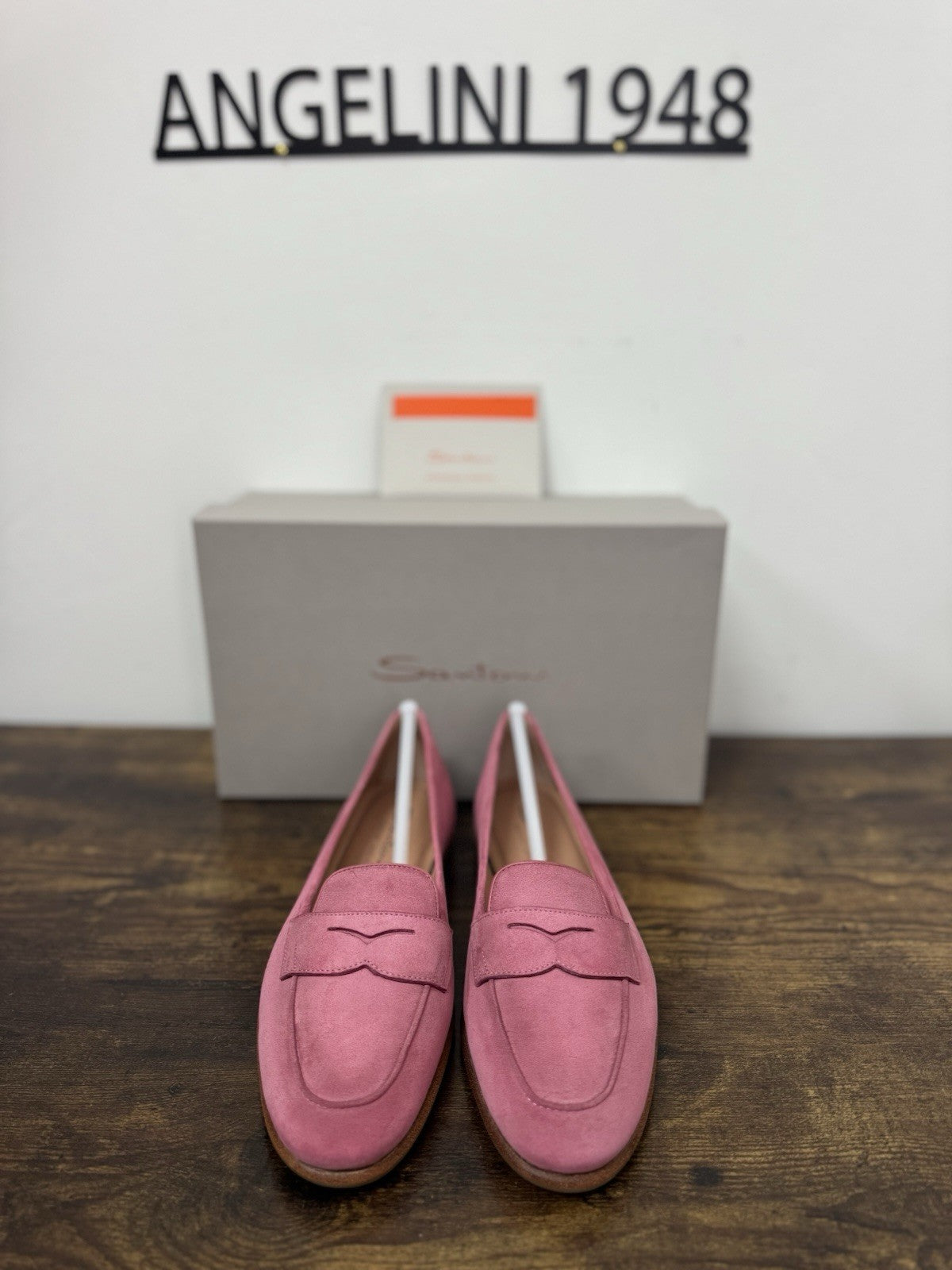 Santoni Mocassino Pelle Suede Rosa  Casual Luxury Santoni Scarpa Donna 39