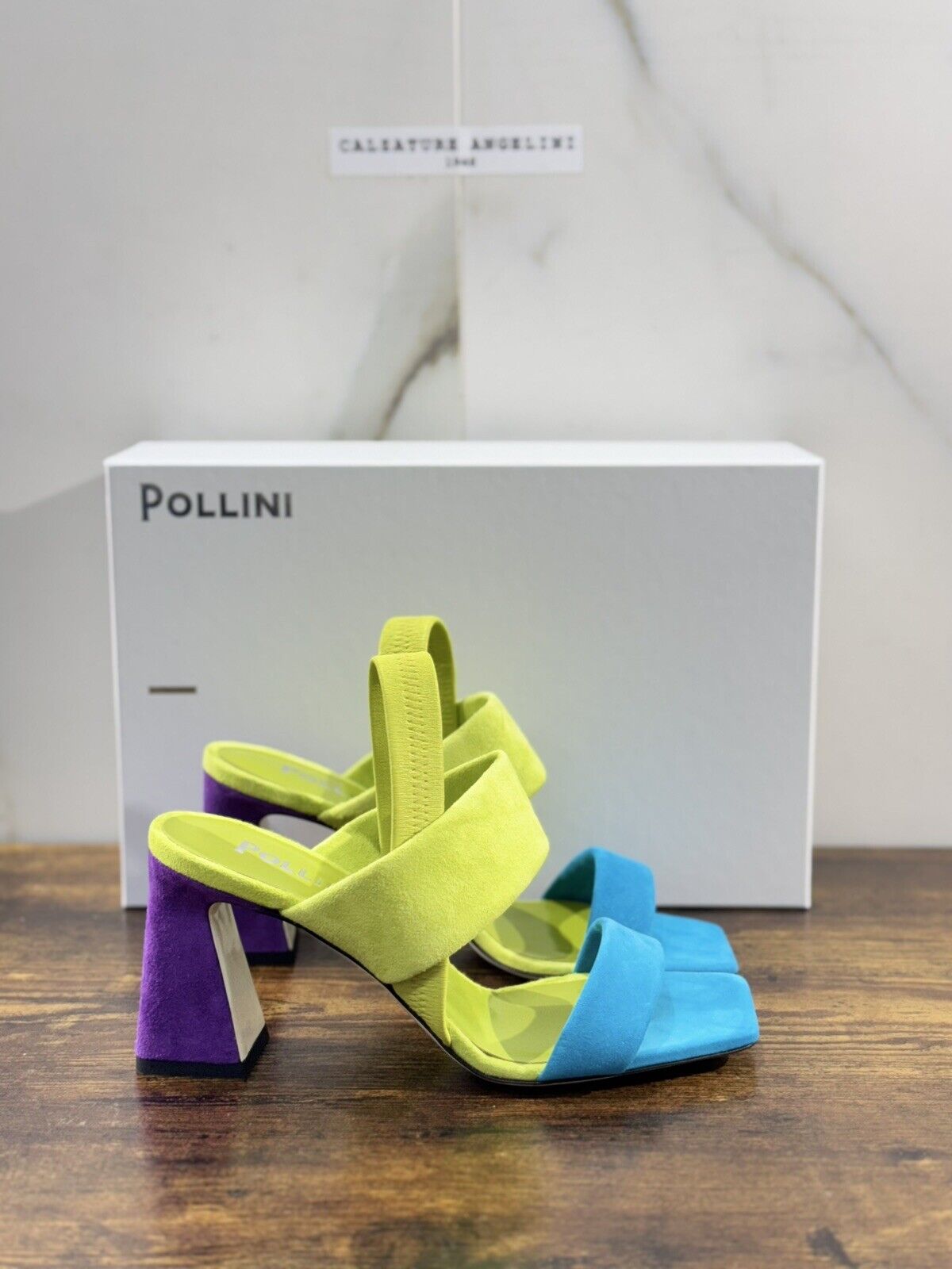 Pollini Sandalo Donna Suede Multi Luxury Woman Sandal Pollini Summer Icon 37