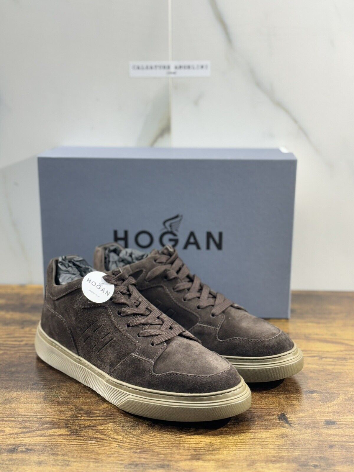 Hogan H365 Sneaker Uomo Suede Ebano  Casual Hogan Men Shoes 42.5