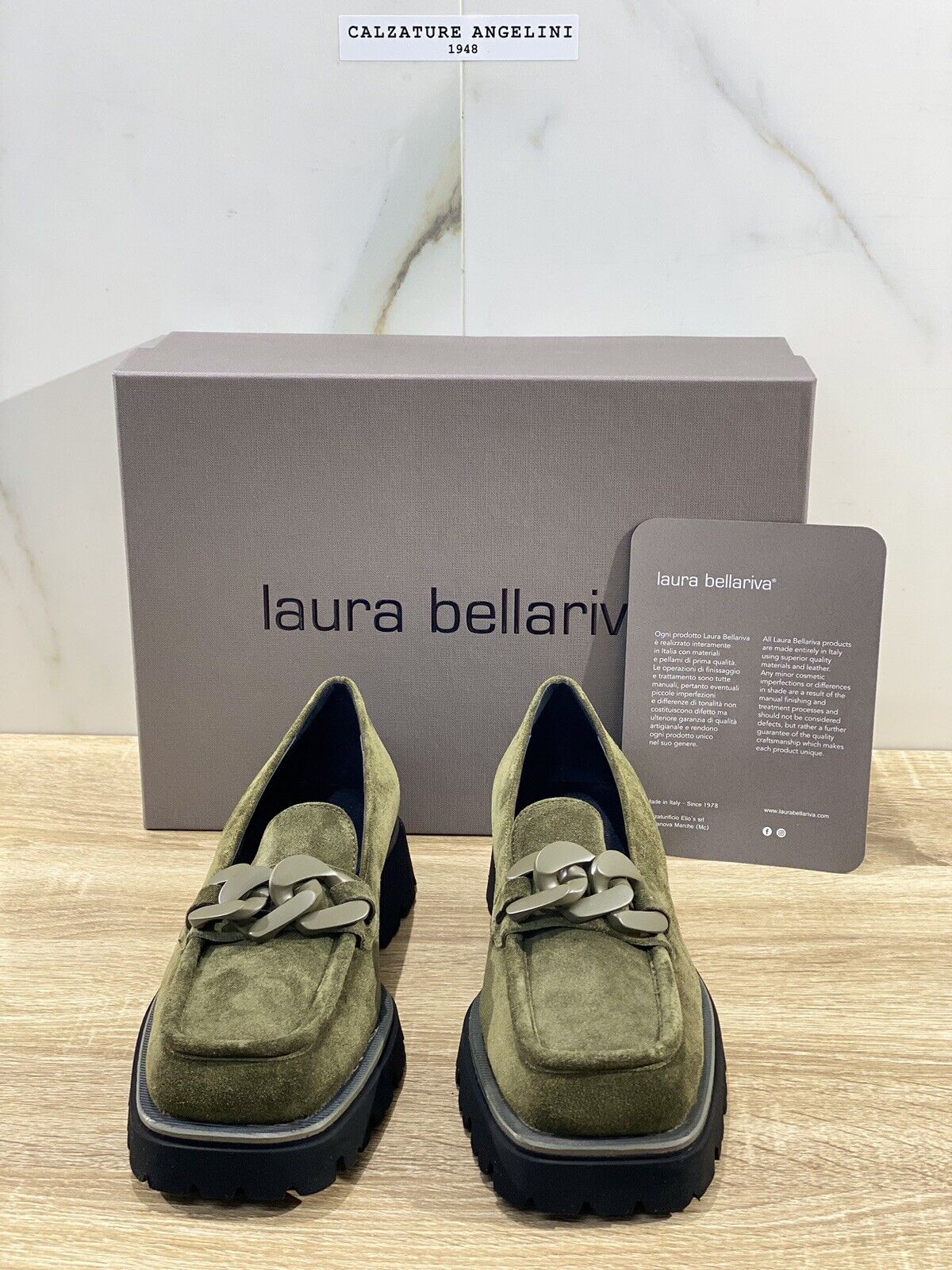 Laura Bellariva Mocassino donna Suede Verdone Extra Light 37