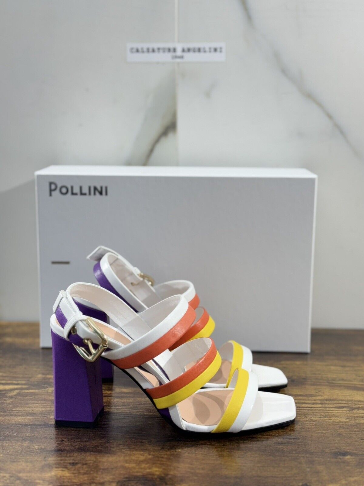 Pollini Sandalo Donna Pelle  Bianco  Luxury Woman Sandal Pollini Summer Icon 37