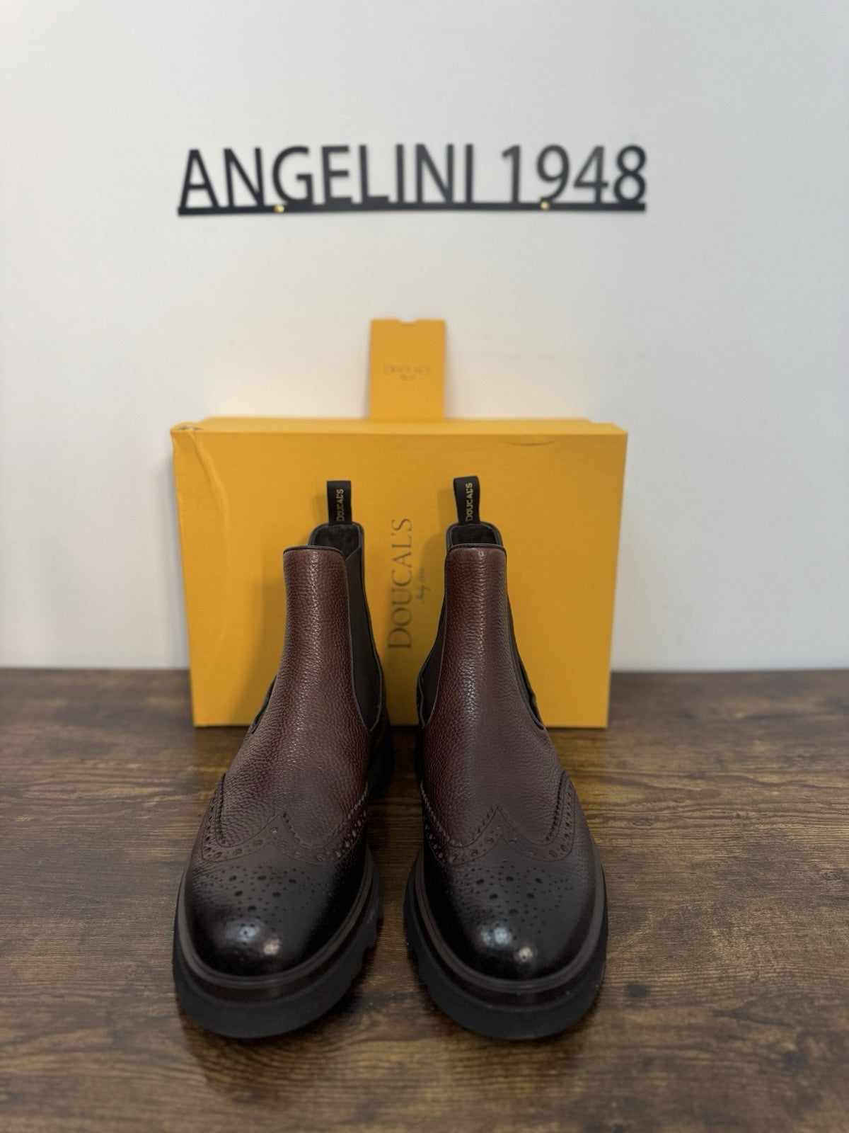 Doucal’s Chelsea Boot Pelle Marrone  Casual Scarpa Doucal’s Uomo 43.5