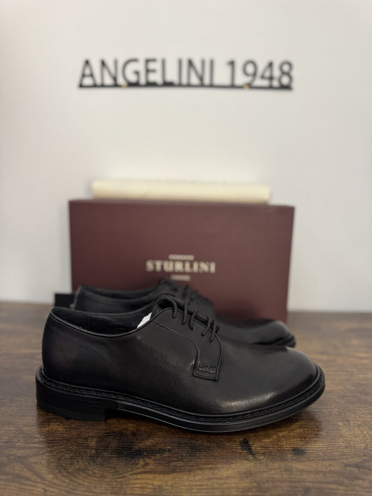 Sturlini  Derby Pelle Nero  Luxury Scarpa Uomo 43