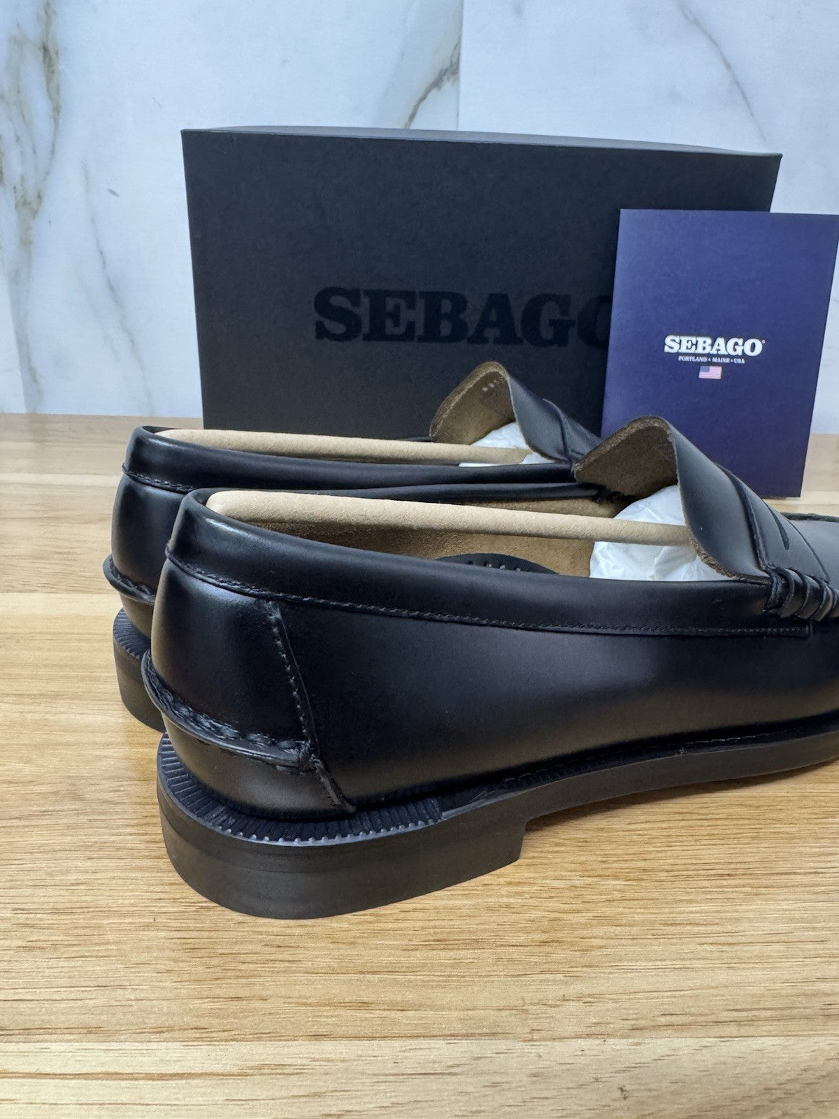 Sebago Classic Dan Pelle Nero Casual Sebago Uomo 43.5