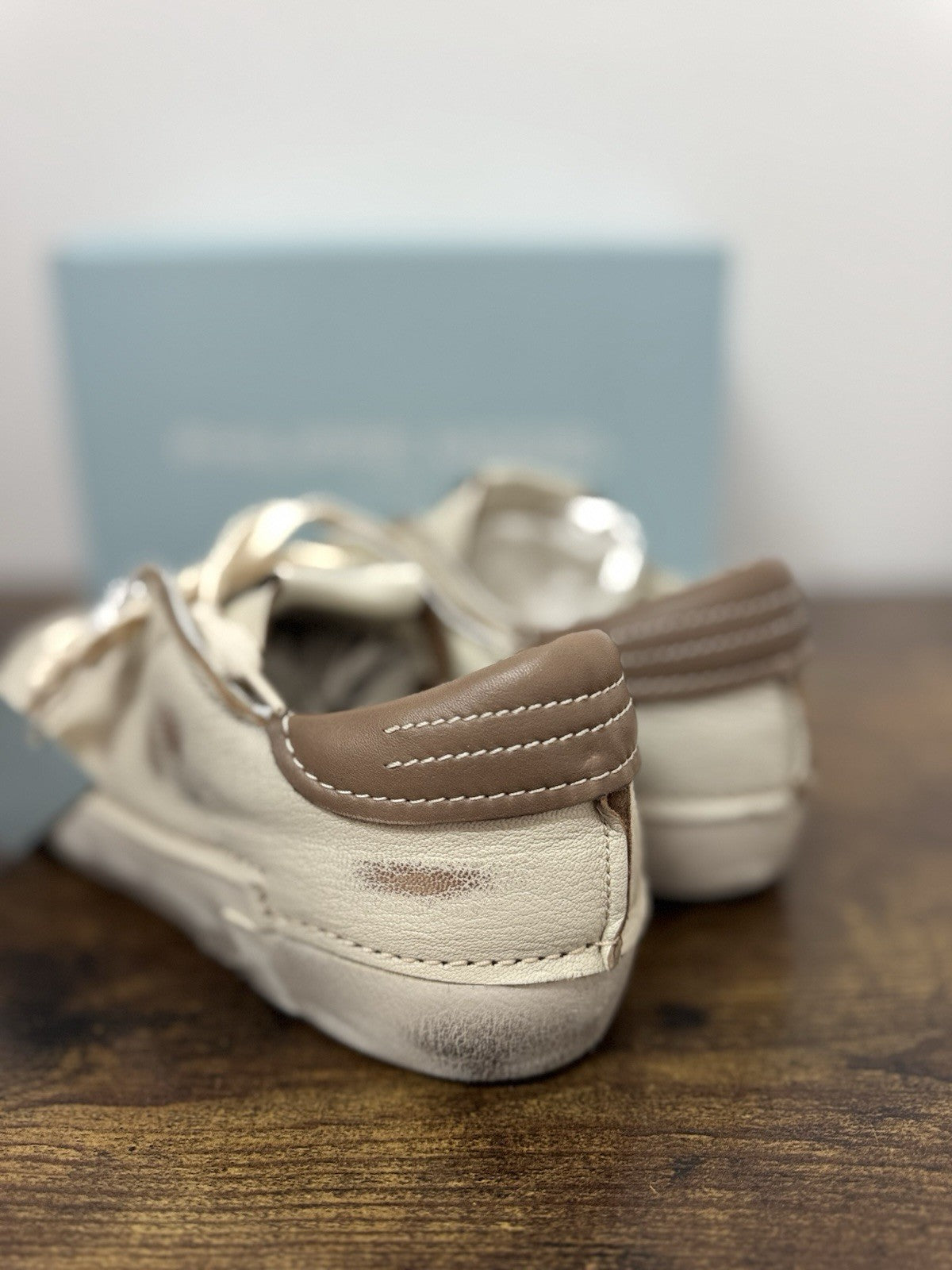 Philippe Model Paris Low Pelle Vintage Mud    Casual Sneaker Uomo 45