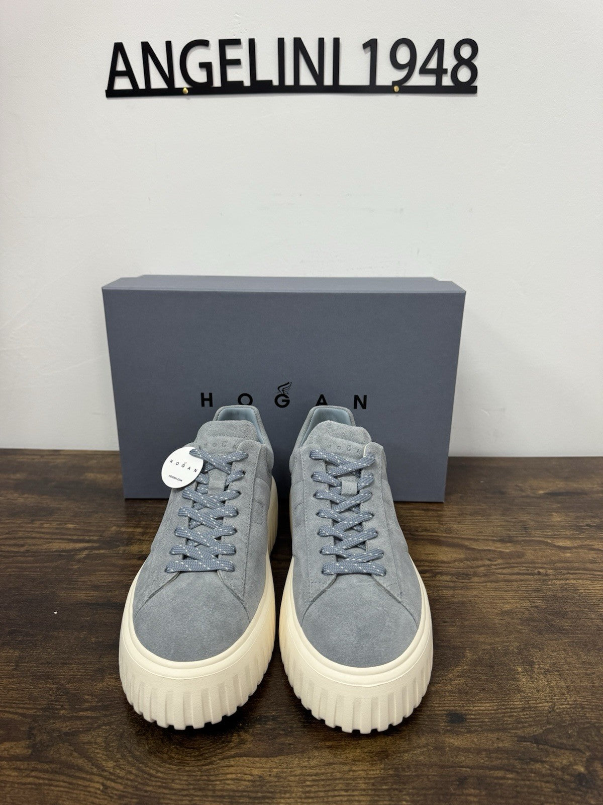 Hogan H Stripes Suede Celeste Casual Hogan Donna 37.5