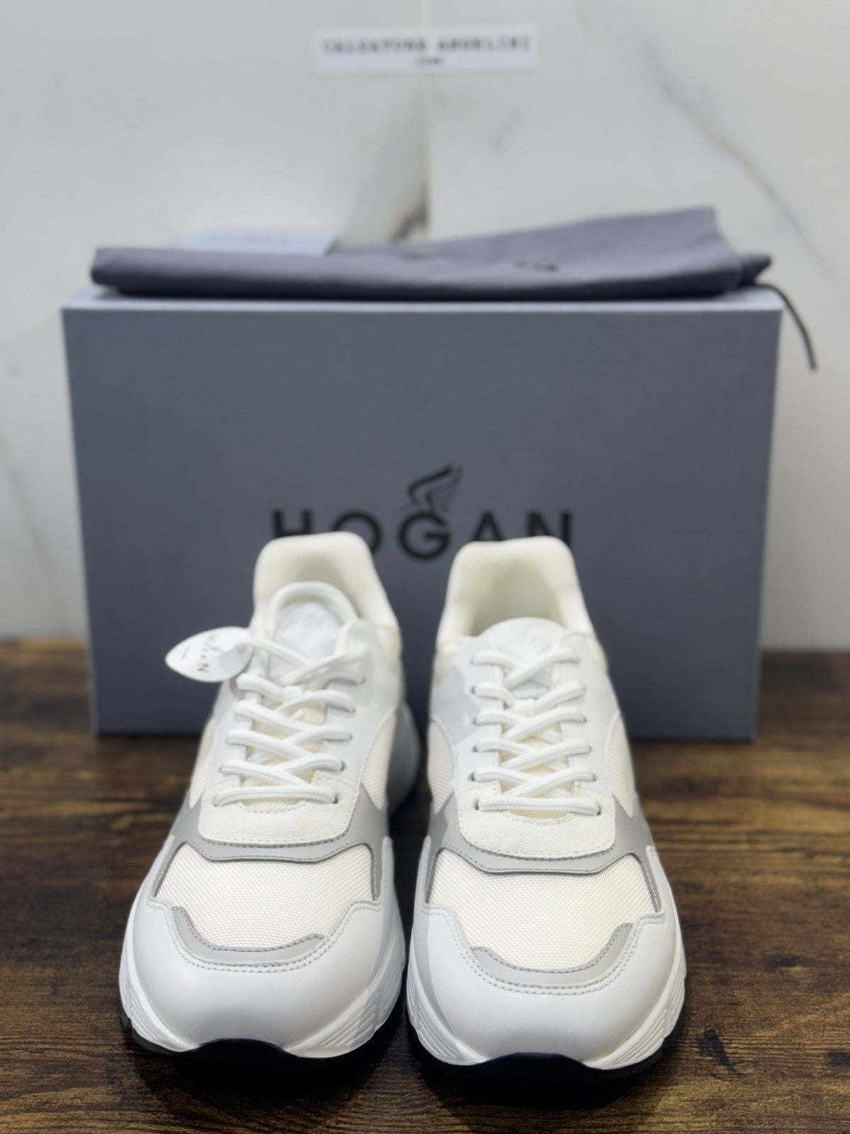 Hogan New Hyperlight Sneaker Pelle Bianca  Memory Foam Luxury Hogan Uomo 42