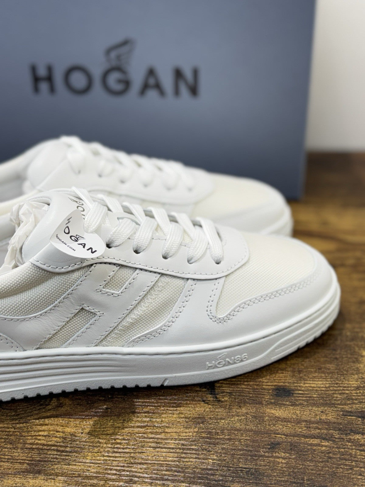 Hogan H630 Sneaker Pelle Bianca Memory Foam Scarpa Hogan Uomo 43.5