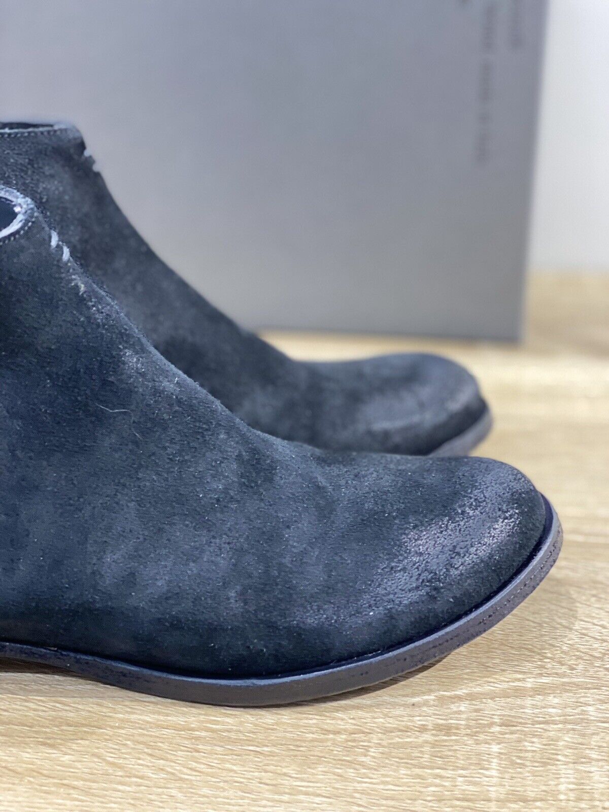 Mattia Capezzani chelsea boot domna suede nero luxury handmade 38