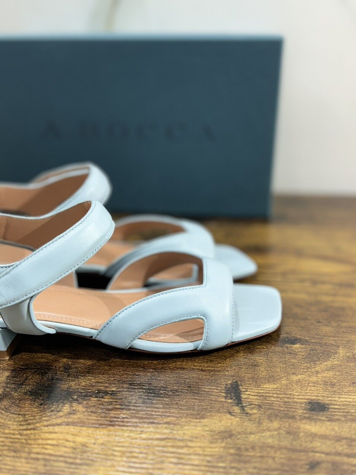 A.Bocca Sandalo Donna  Pelle Cielo   Luxury Woman Sandal A.Bocca 37