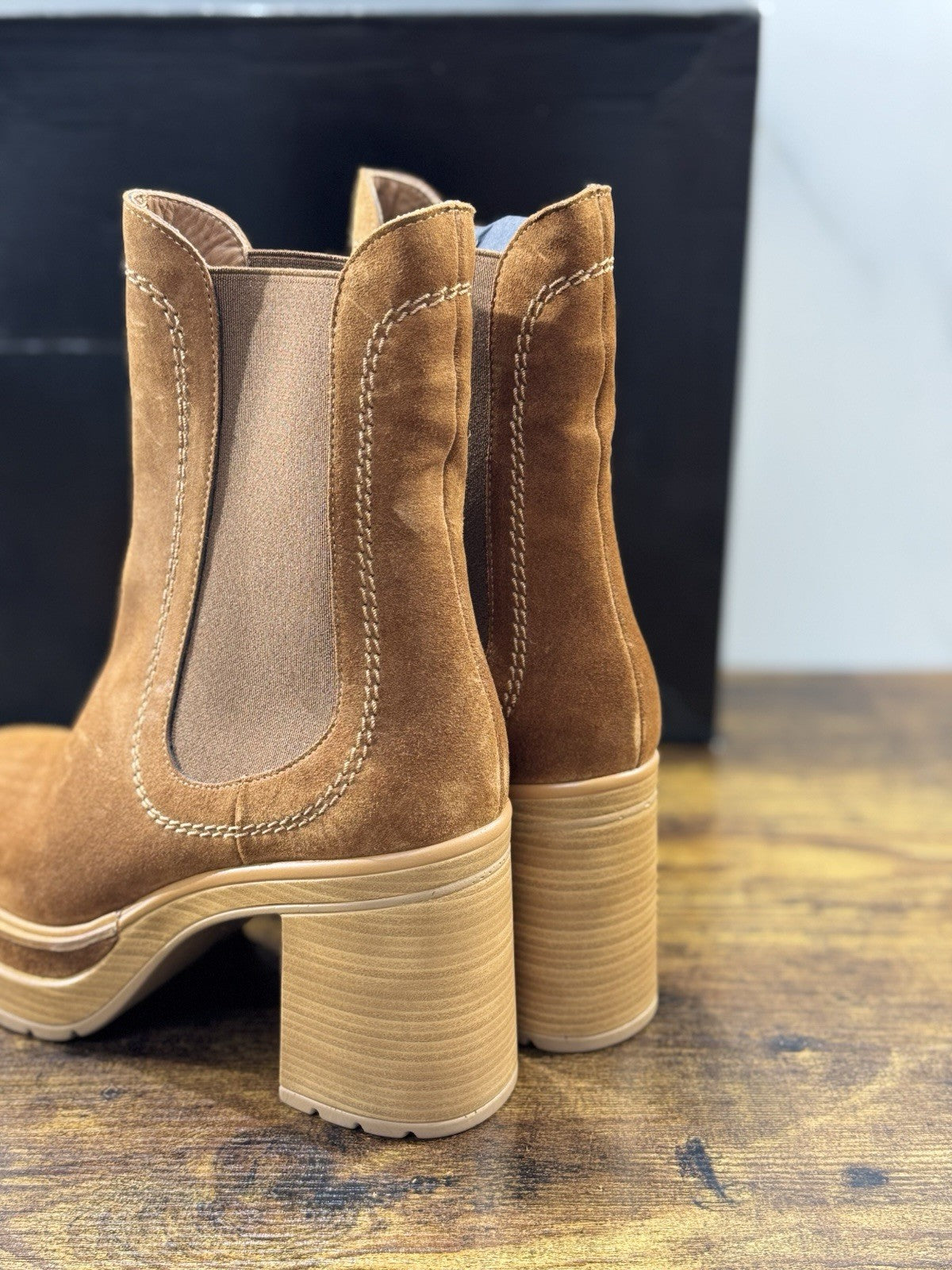 Pons Quintana Stivaletto Donna Suede Cuoio        Con Tacco Luxury Boot 37
