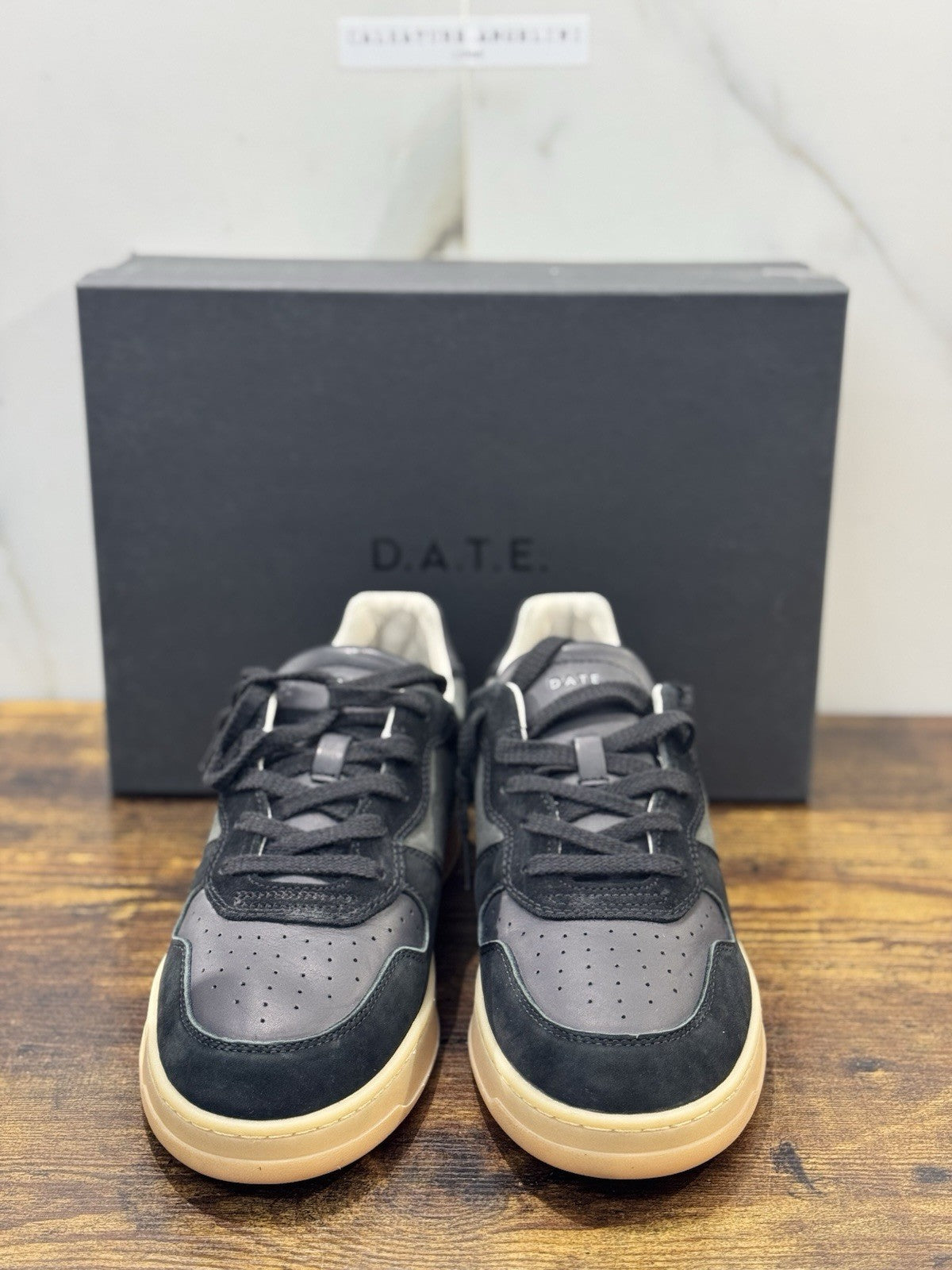 D.A.T.E Court 2.0 Sneaker Pelle Nero  Casual Uomo 40
