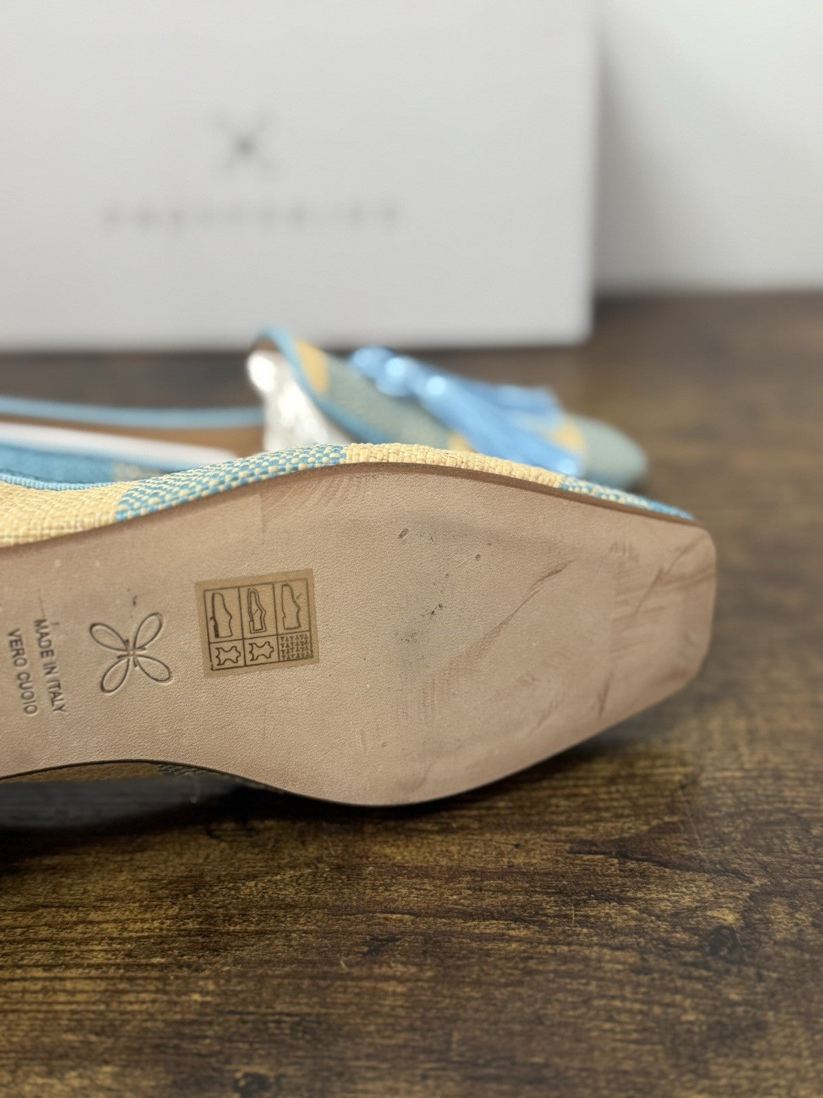 Prosperine Mocassino   Tessuto Reali Celeste     Flat  Scarpa Donna 39