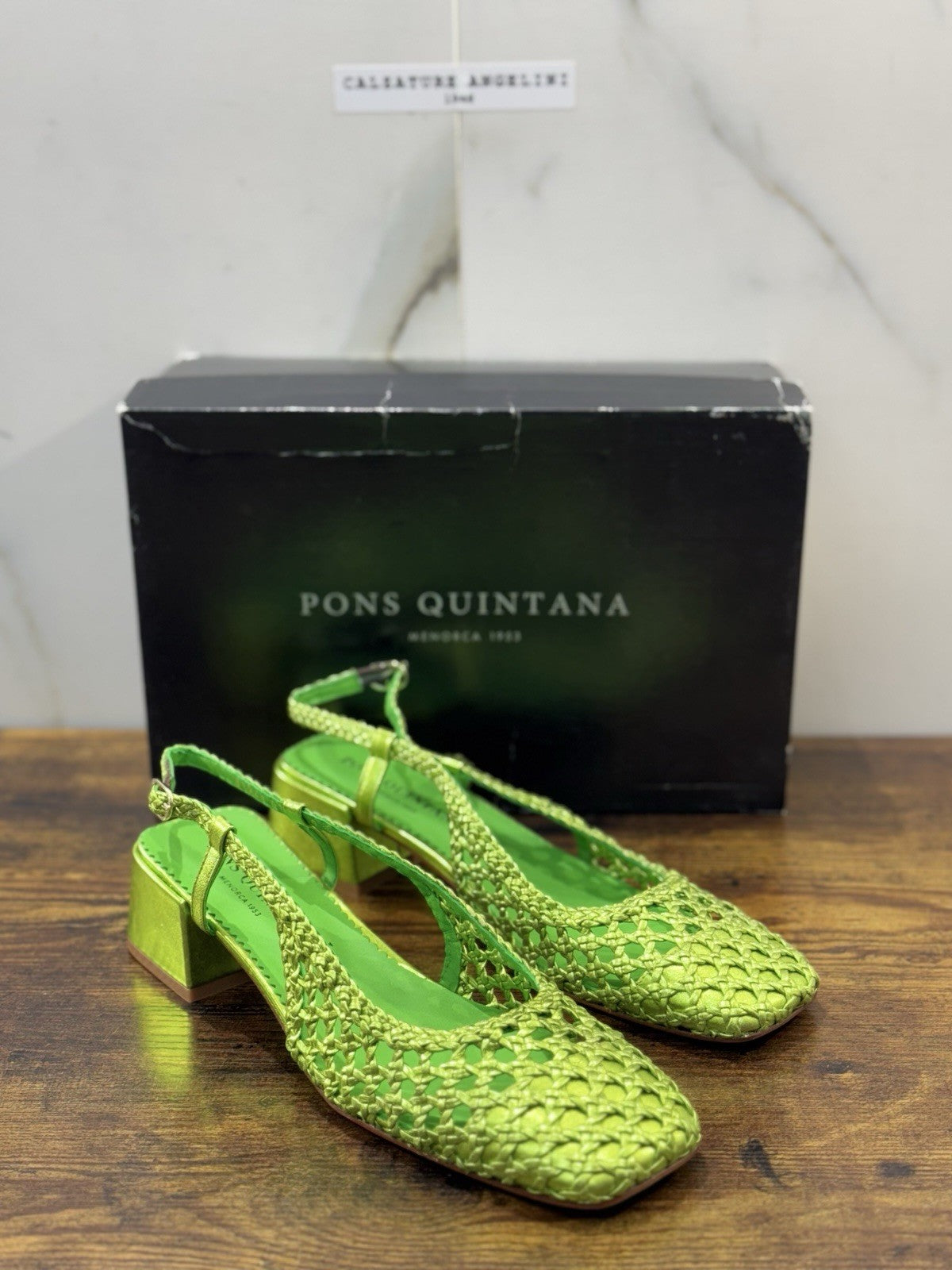 Pons Quintana Sandalo Sling Back Verde Con Tacco   Casual Pons Quintana Donna 40
