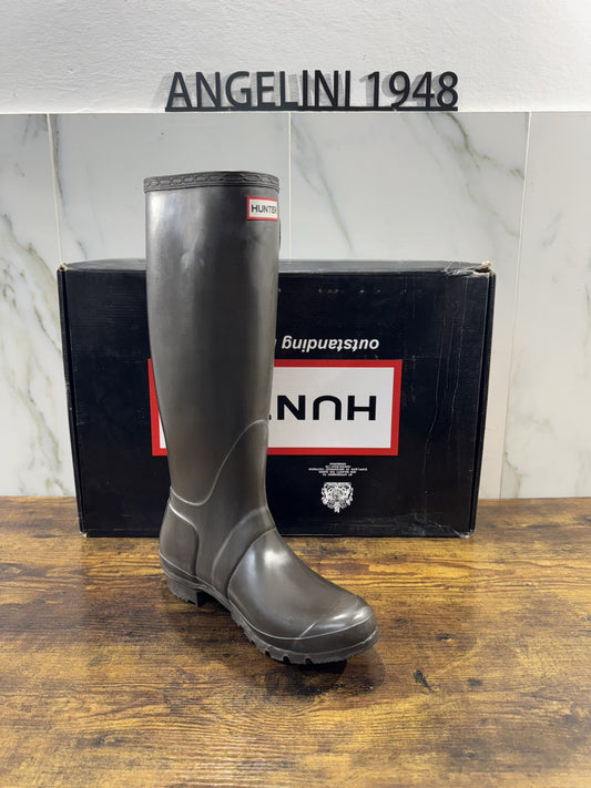Hunter Stivale Da Pioggia Gomma Chocolate  Icon Boot Rain Donna 39