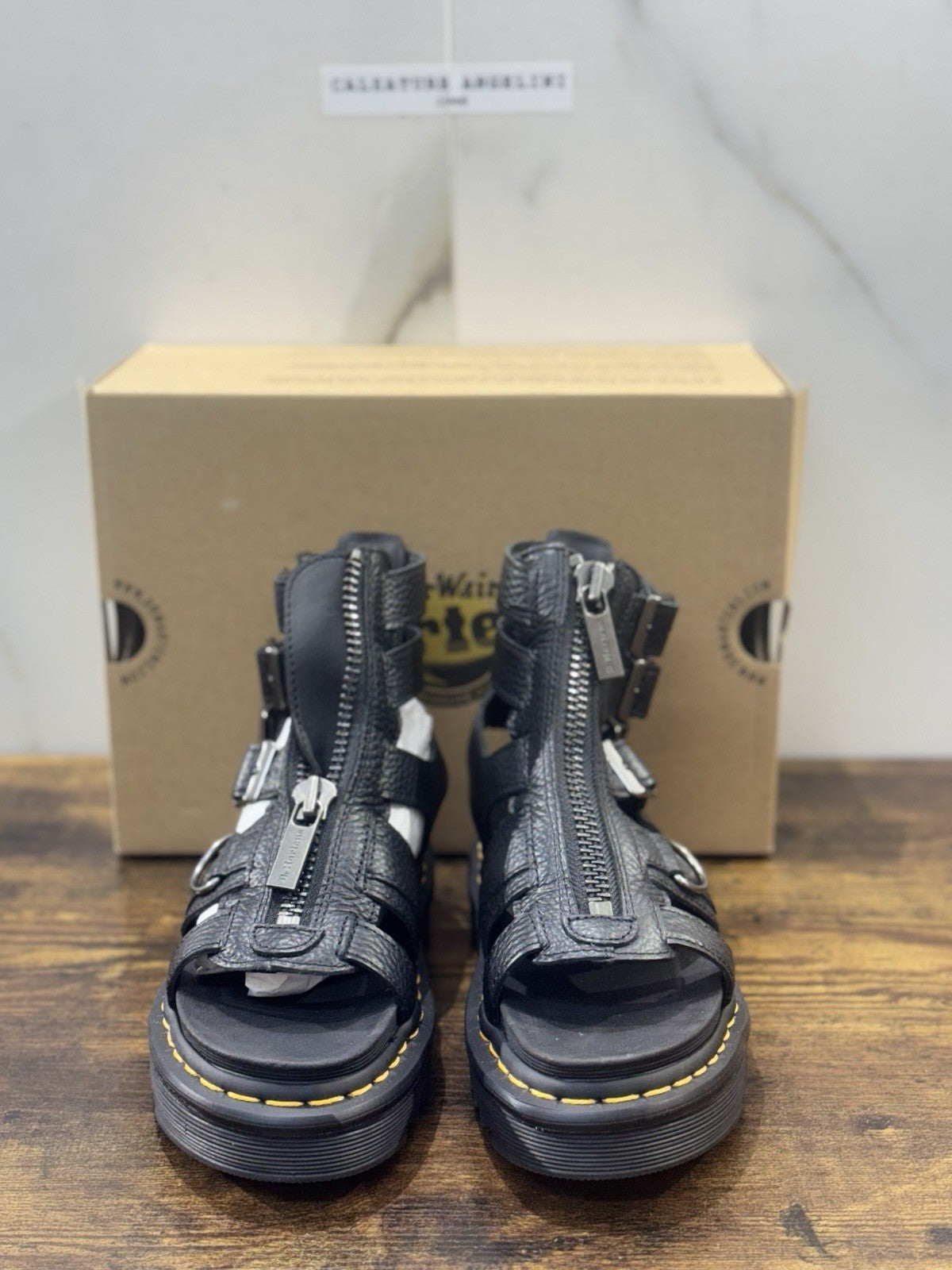 Dr Martens Sandalo Olson  Pelle Nero Casual Dr Martens Donna 36