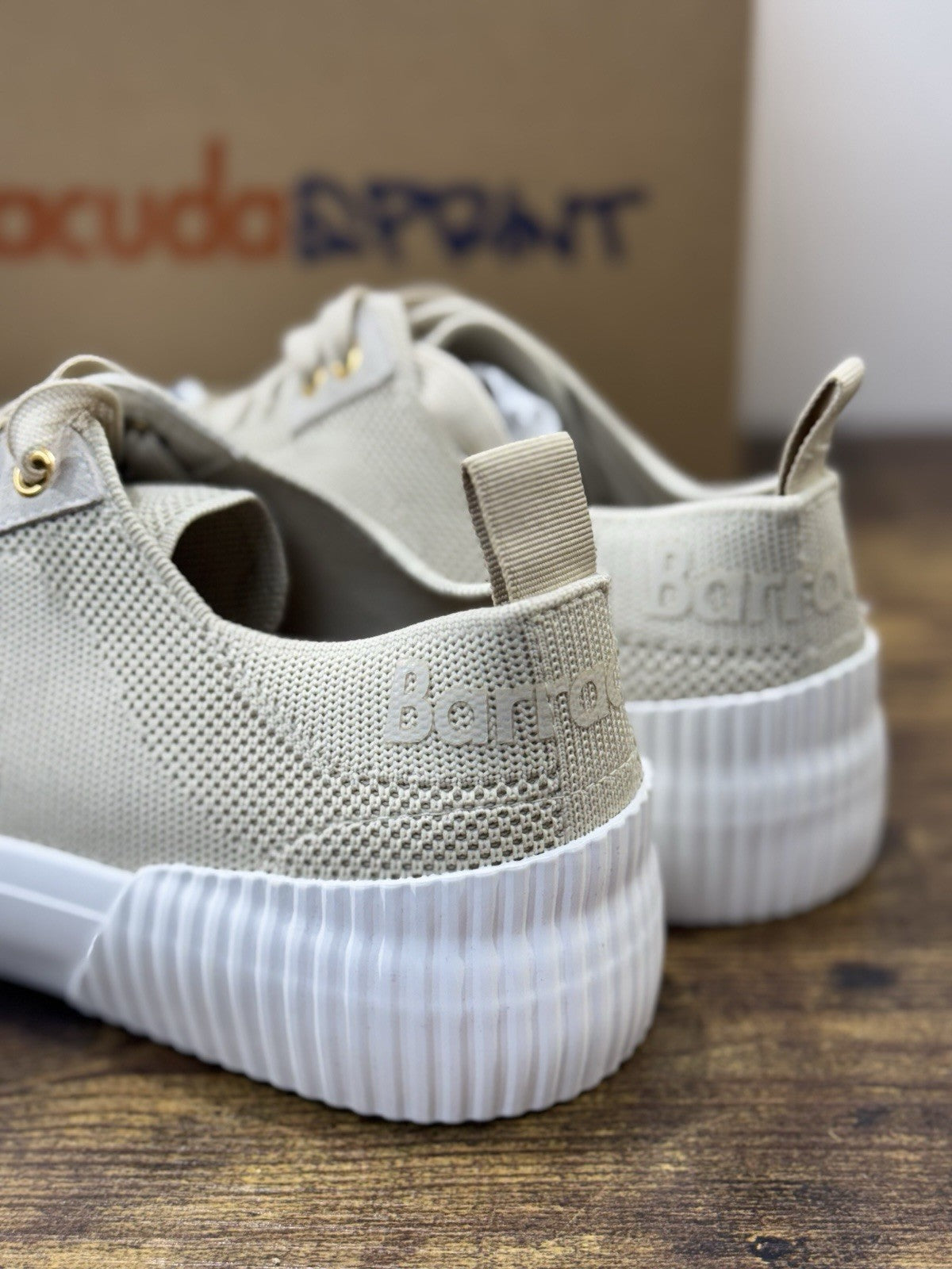 Barracuda Sneaker Sprint In Tela Beige  Casual Uomo 44