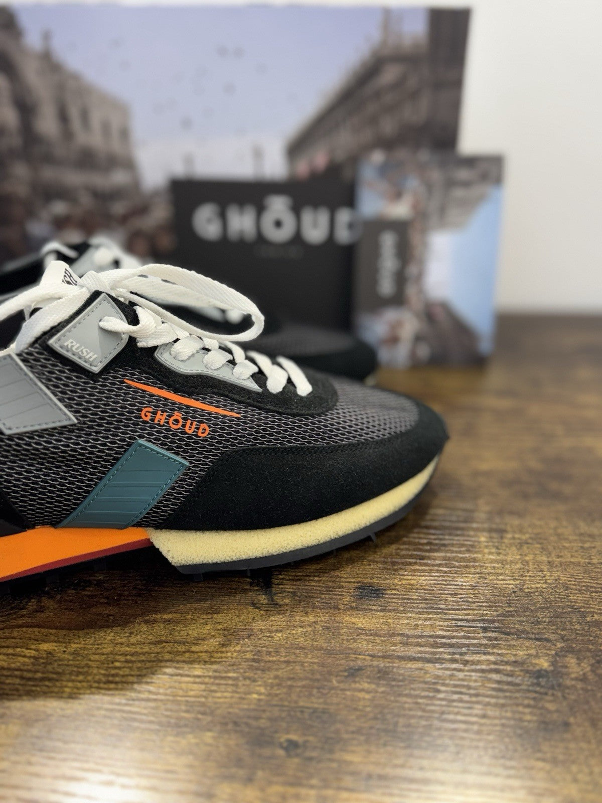 Ghoud Rush Sneaker Suede Nero Casual Scarpa Uomo 41