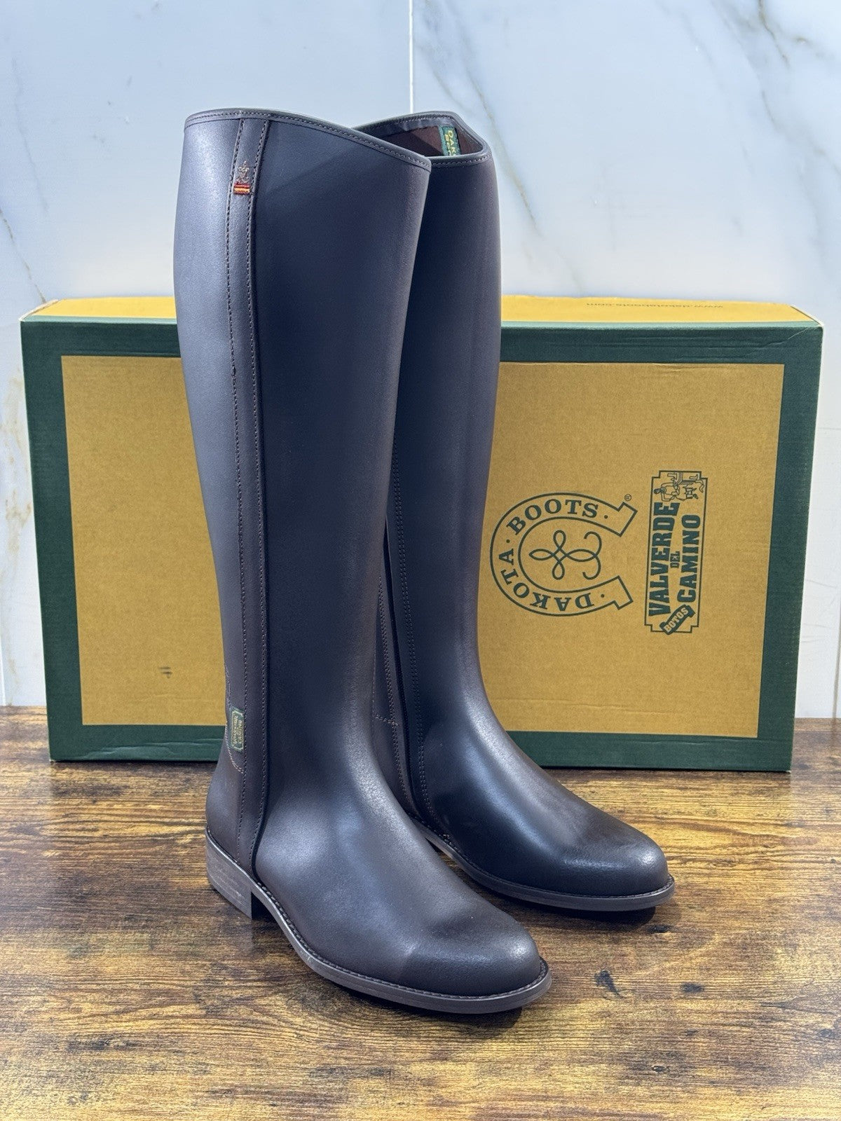 Dakota Boots Stivale Donna Cavallerizzo Pelle Marrone Top Quality 41