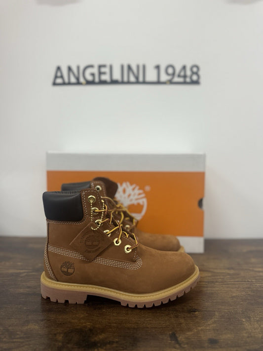 Timberland Icon Boot 6 In Lace Waterproof Pelle Brown Donna 36
