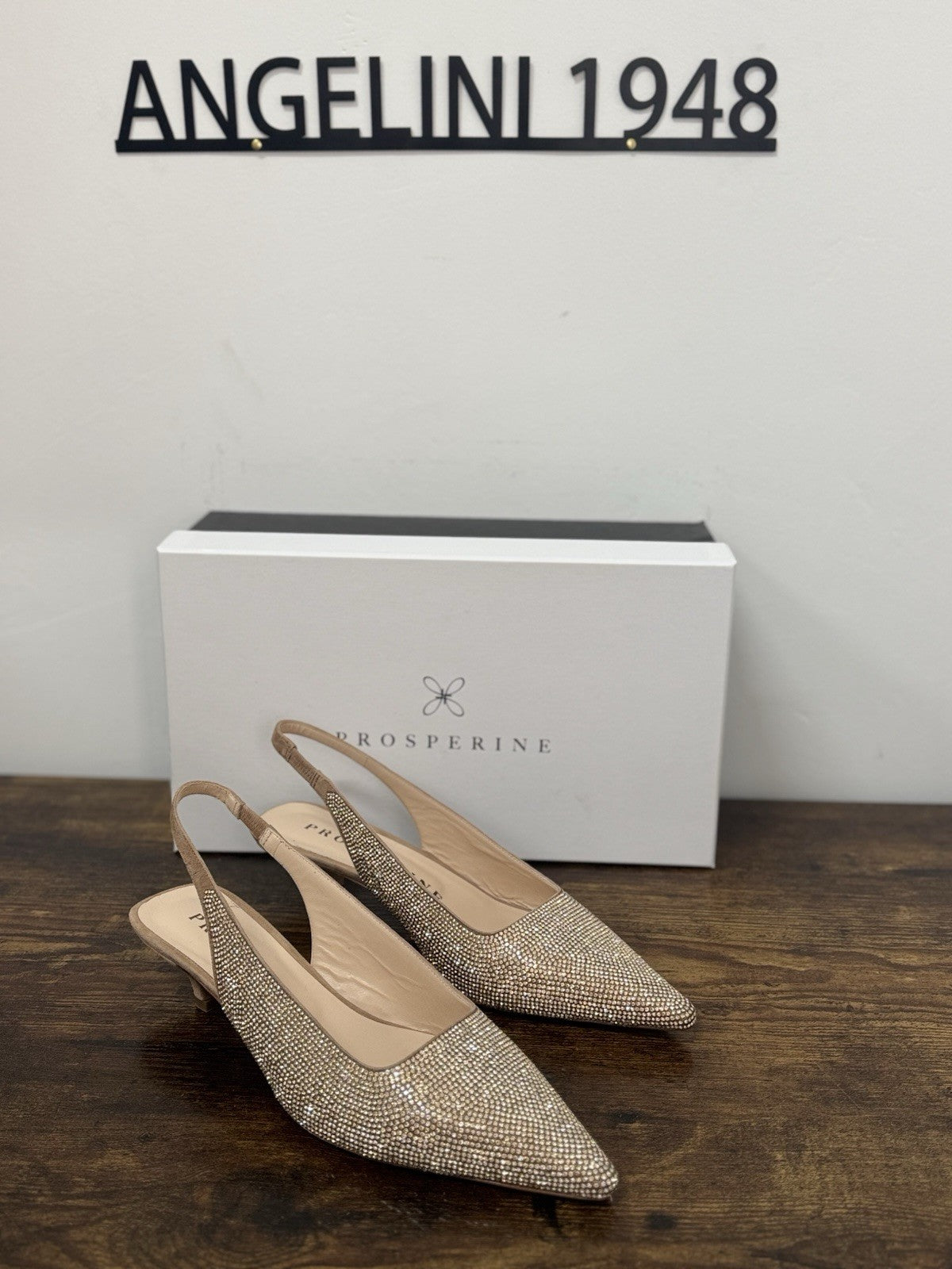 Prosperine Sling Back  Crystal Platino Casual Scarpa Donna 39